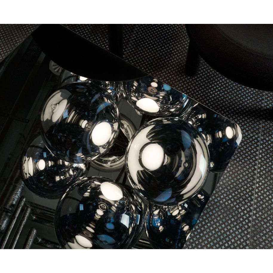 Stropní svítidlo GLOBE stříbrné