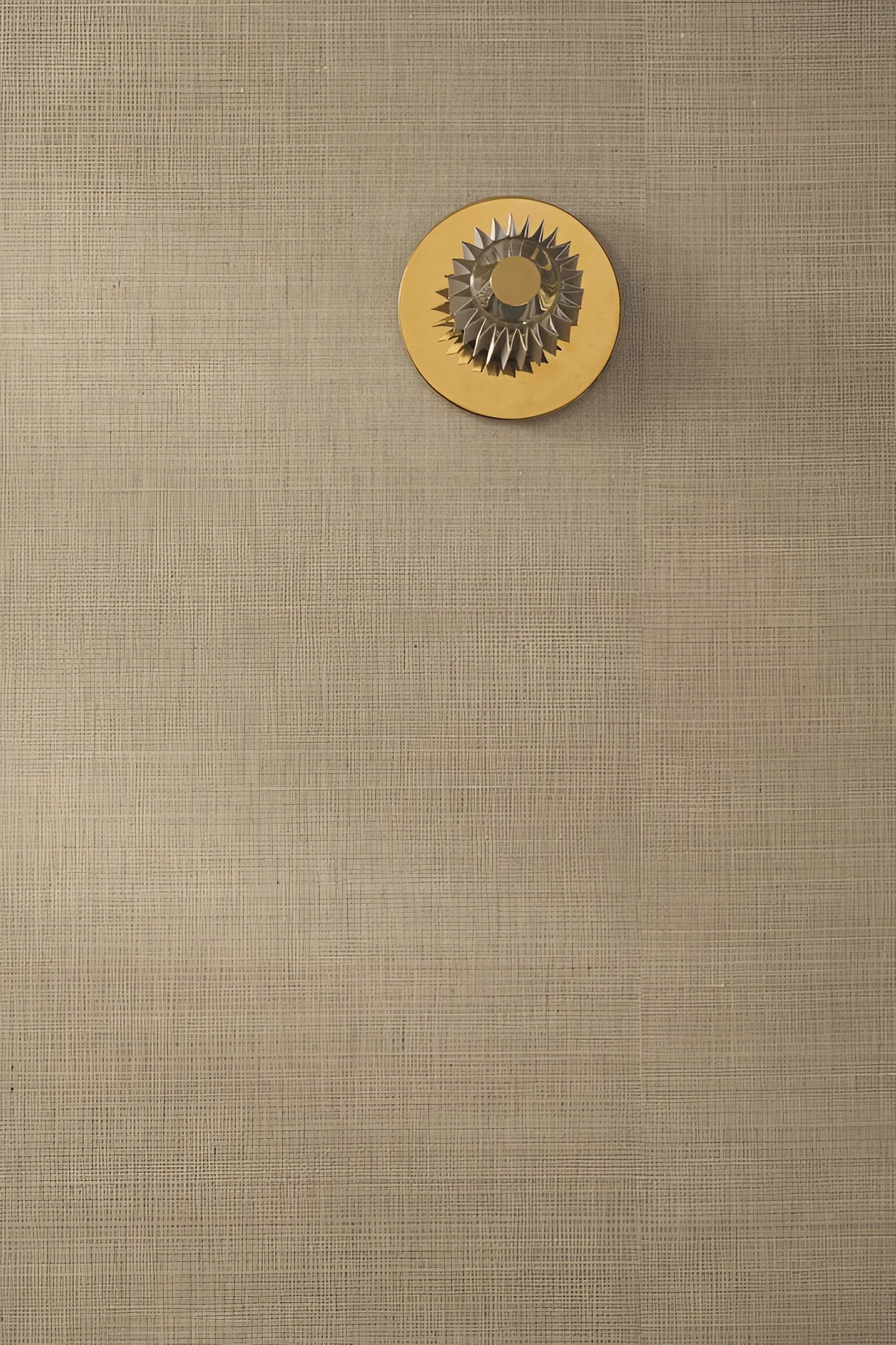 Tapeta strukturovaná tkaná z vláken abaky ABACA - NOIR DE LUNE hnědá