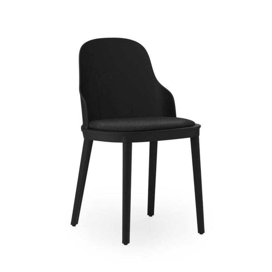 Allez PP Black chair with Main Line Flax upholstery