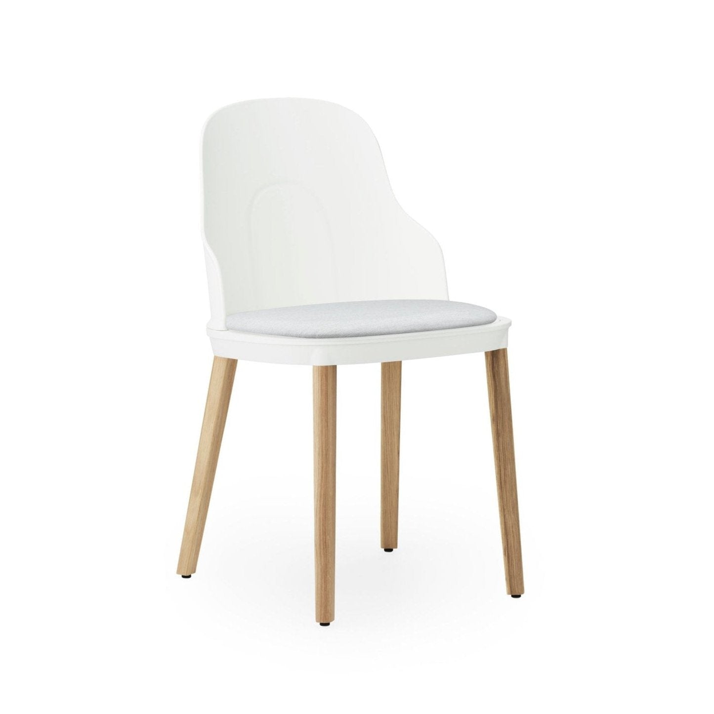 Židle ALLEZ bílá Sunbrella Canvas s dubovým podstavcem