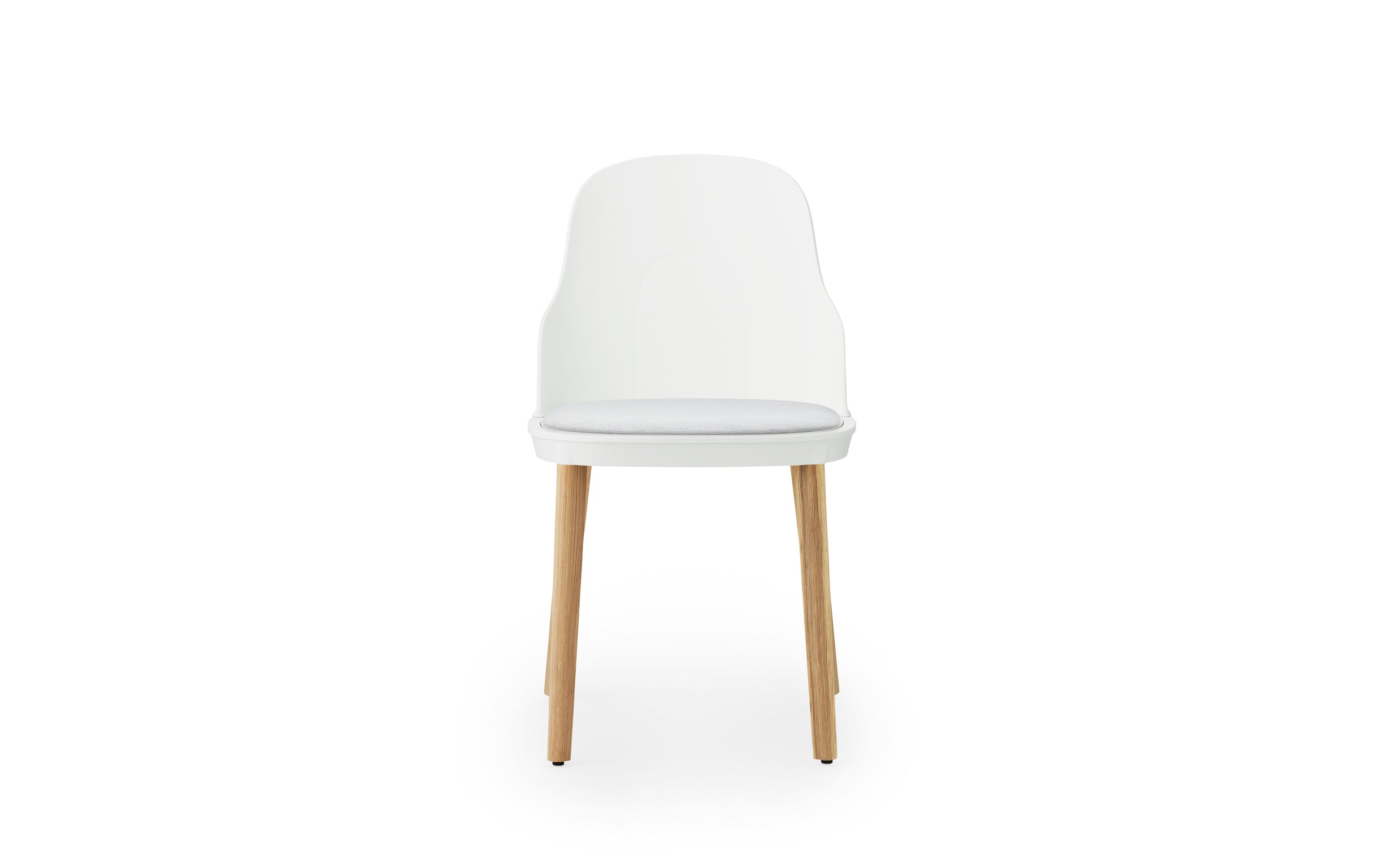 Židle ALLEZ bílá Sunbrella Canvas s dubovým podstavcem