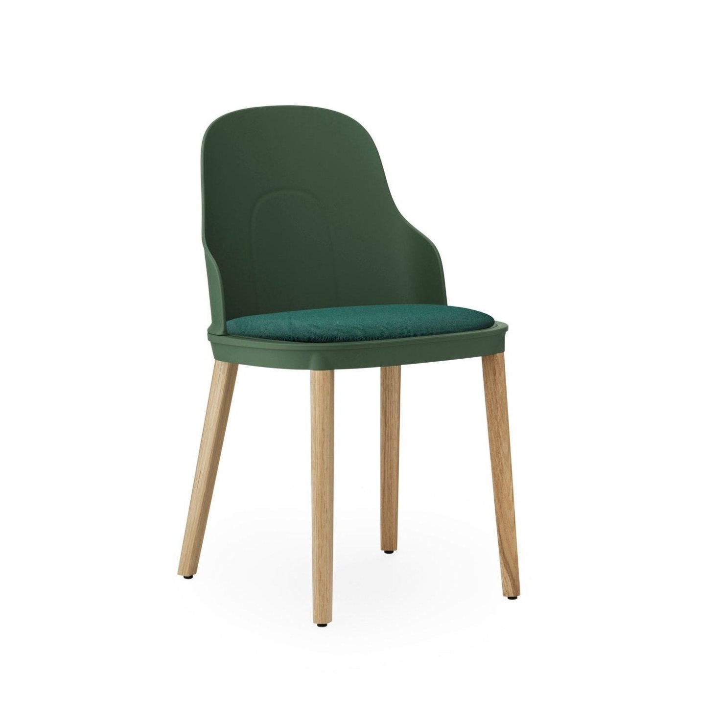 Židle ALLEZ zelená Sunbrella Canvas s dubovým podstavcem