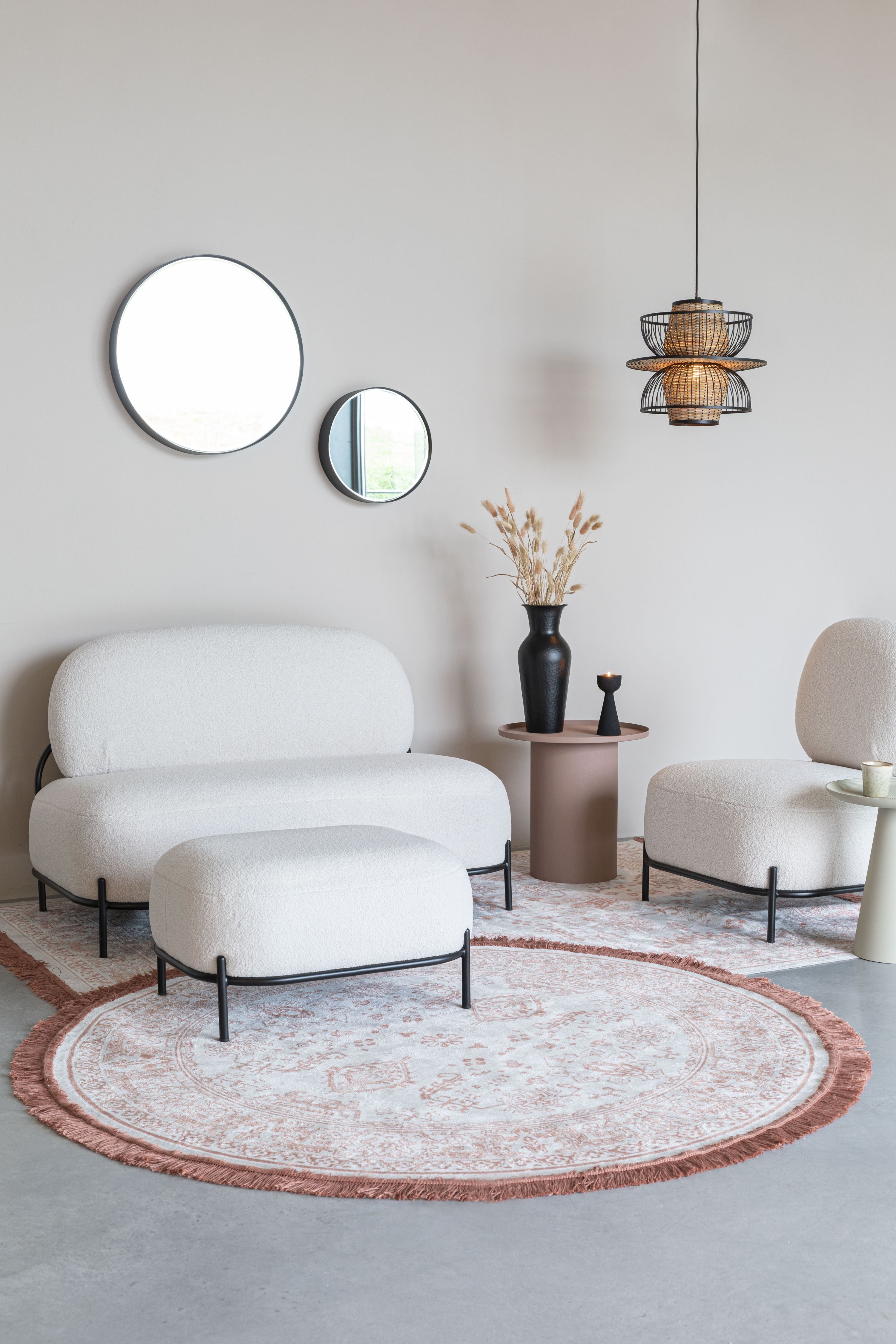 Křeslo POLLY zlomená bílá