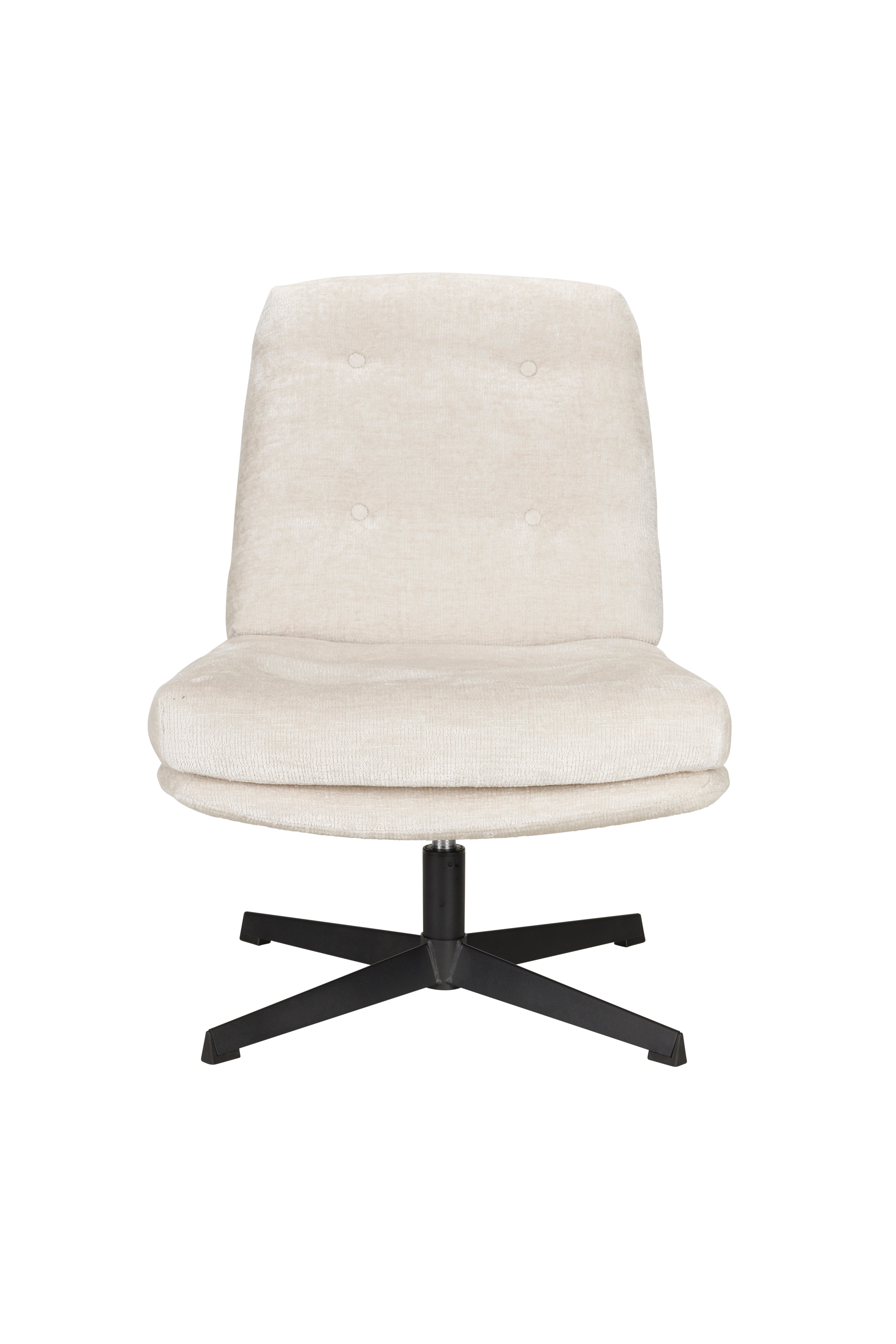 KAI Armchair white with black base