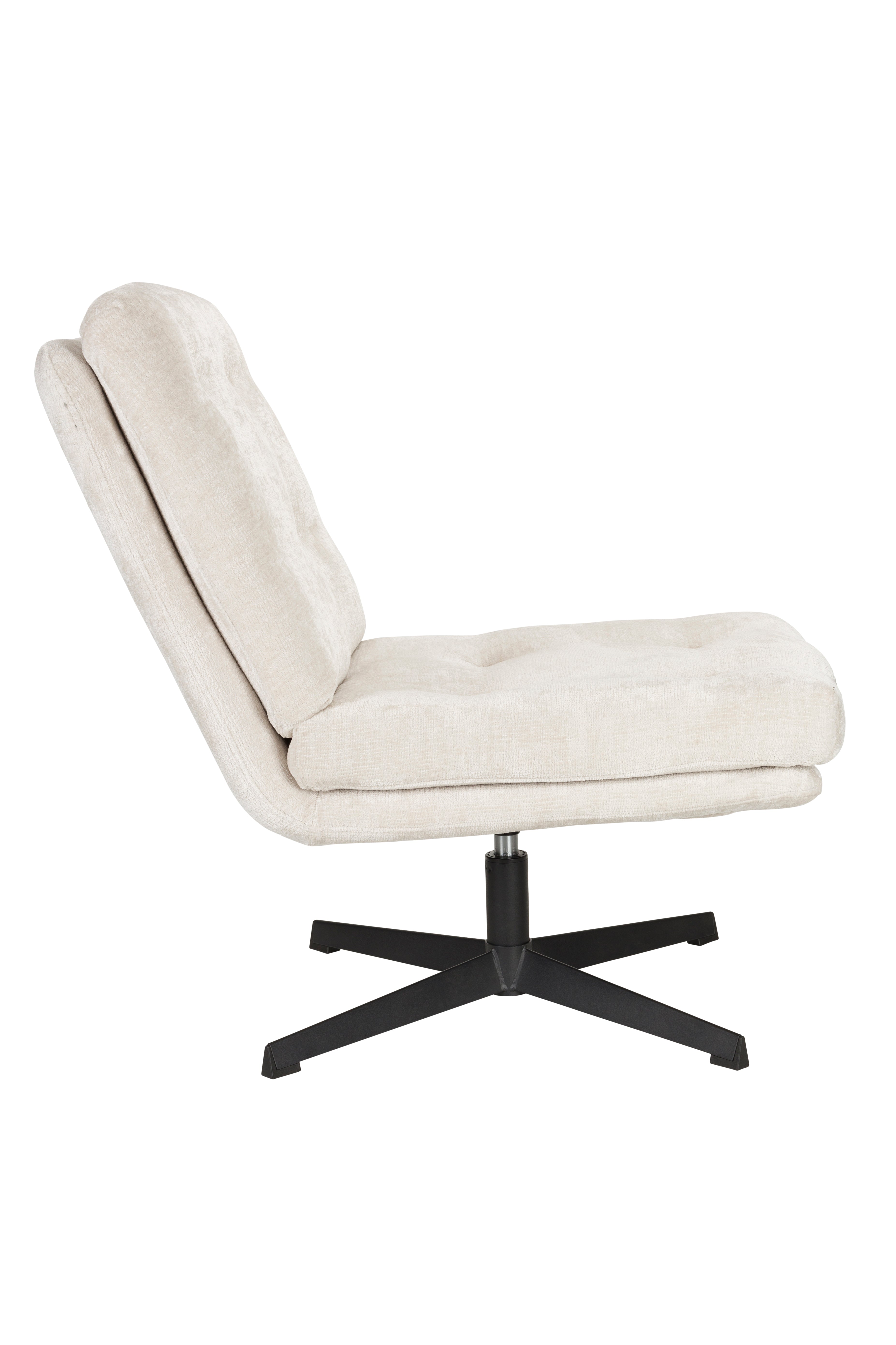KAI Armchair white with black base