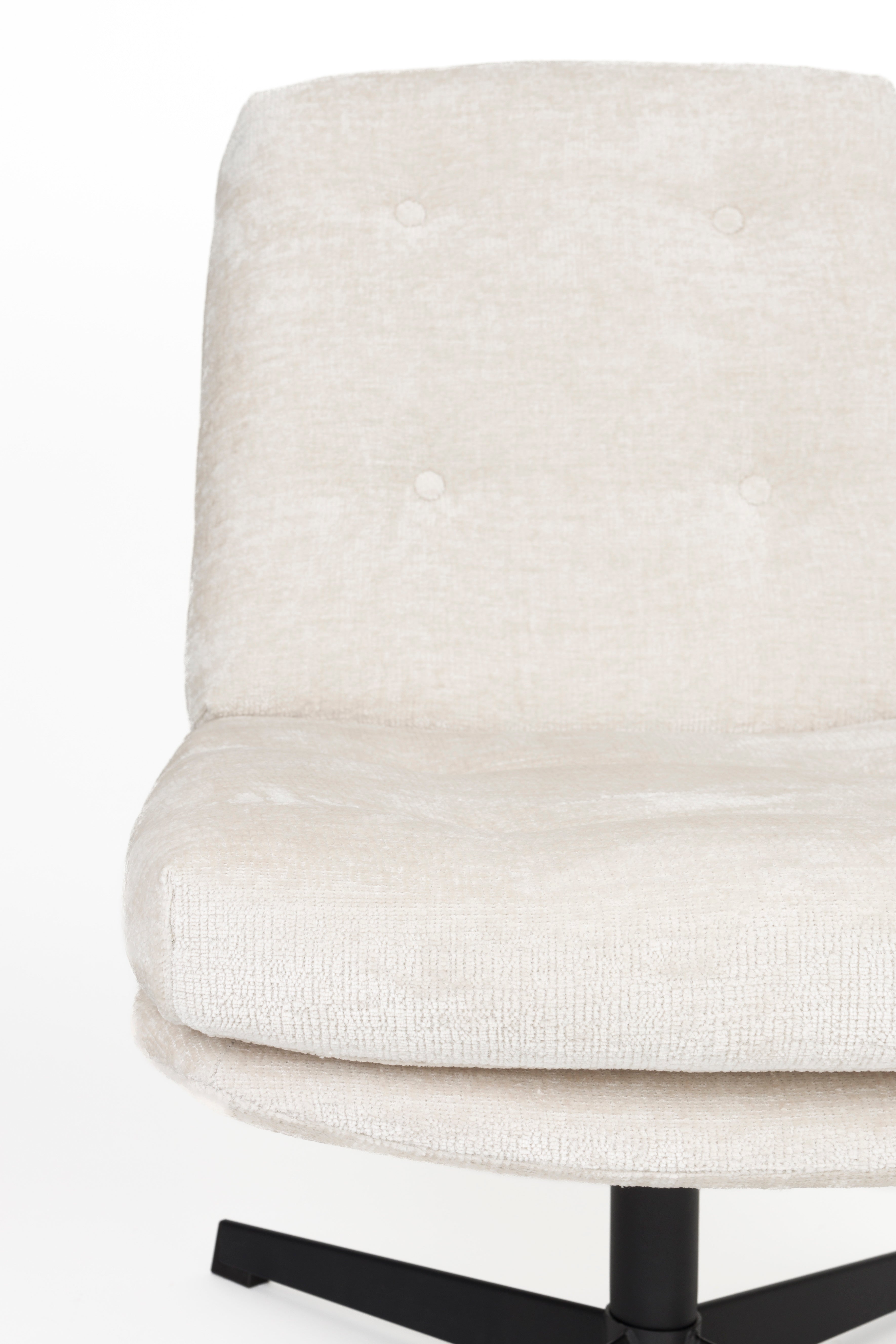 KAI Armchair white with black base