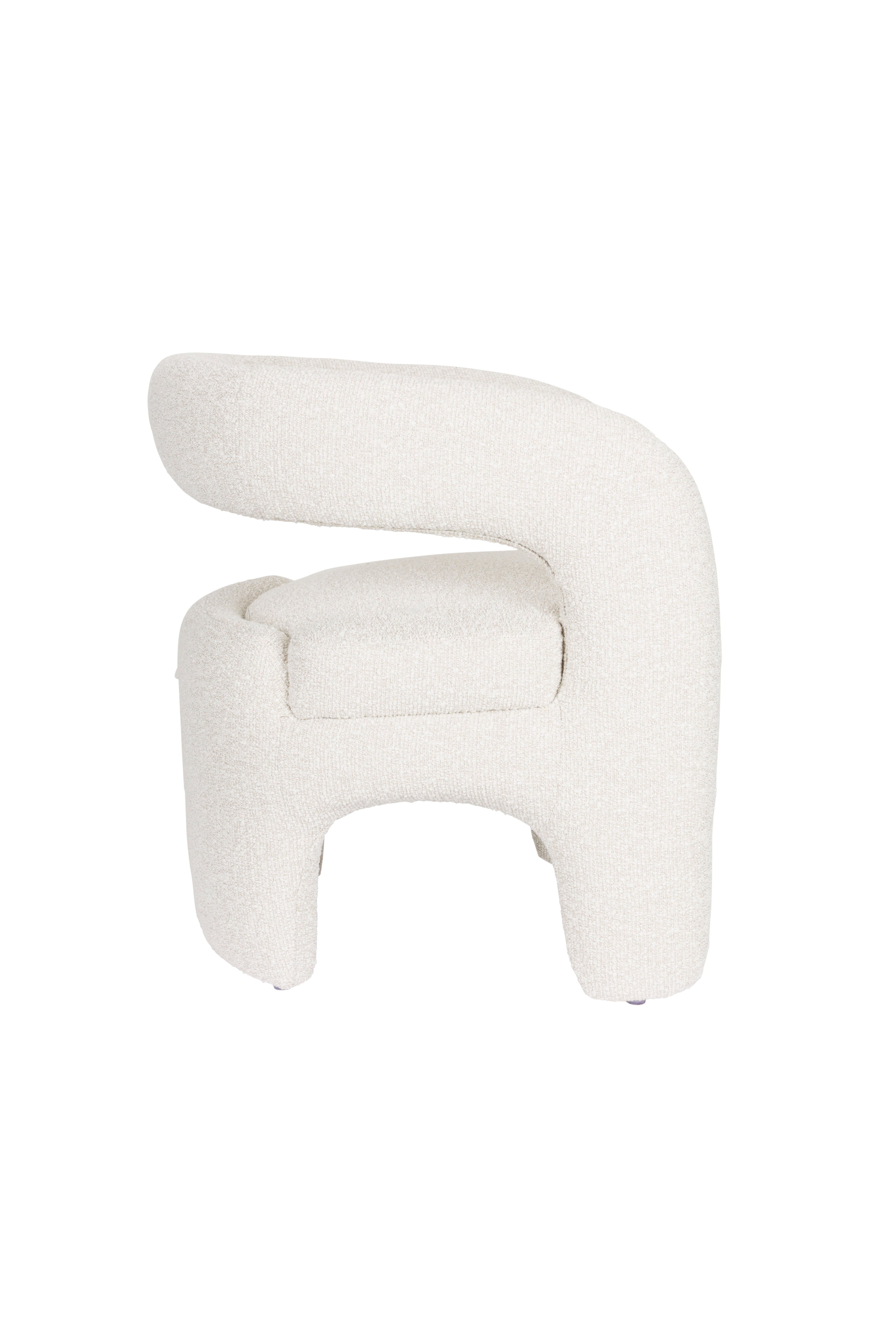 NOVA white armchair