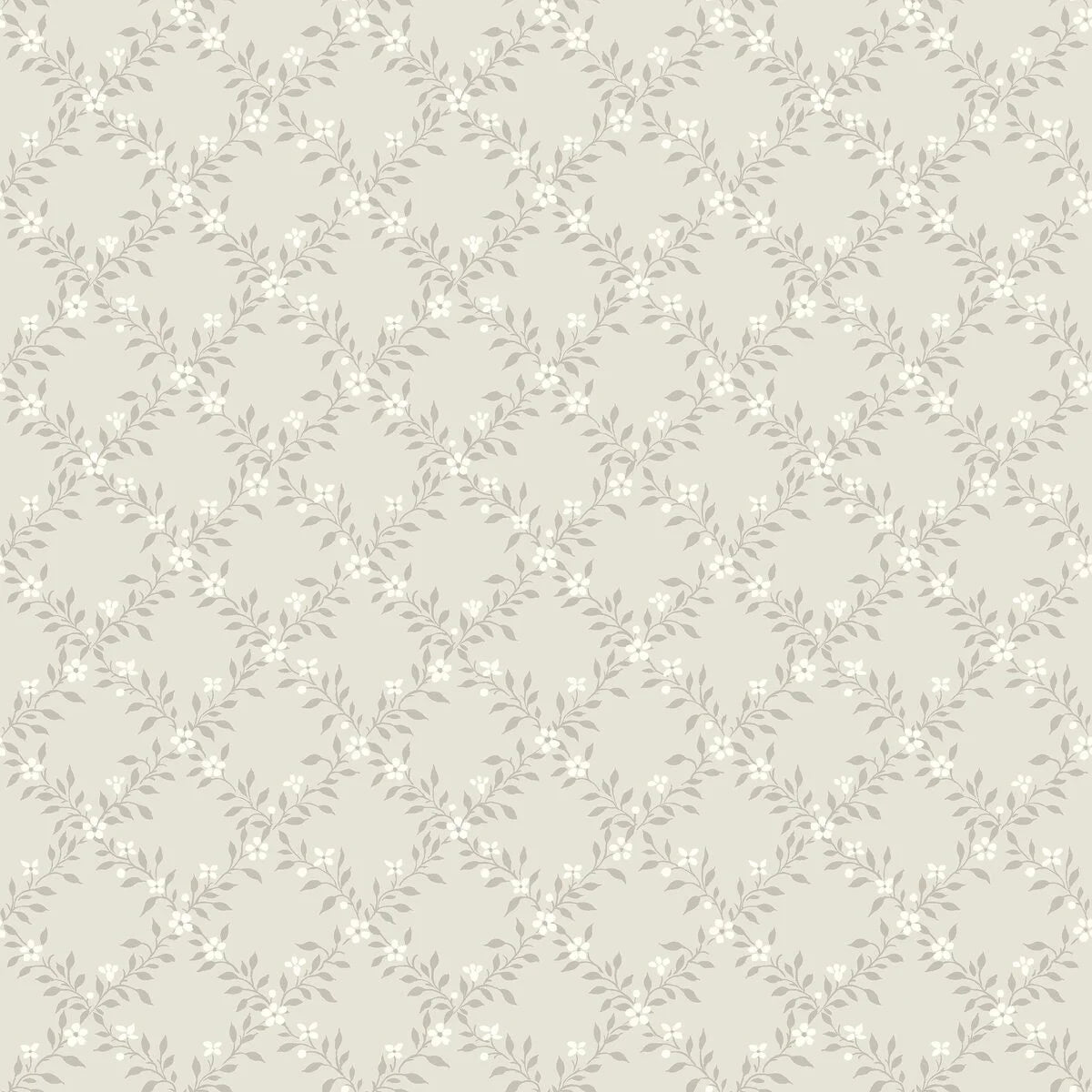 Tapeta s rostlinným motivem SOMMARSLÖJA béžová s bílou