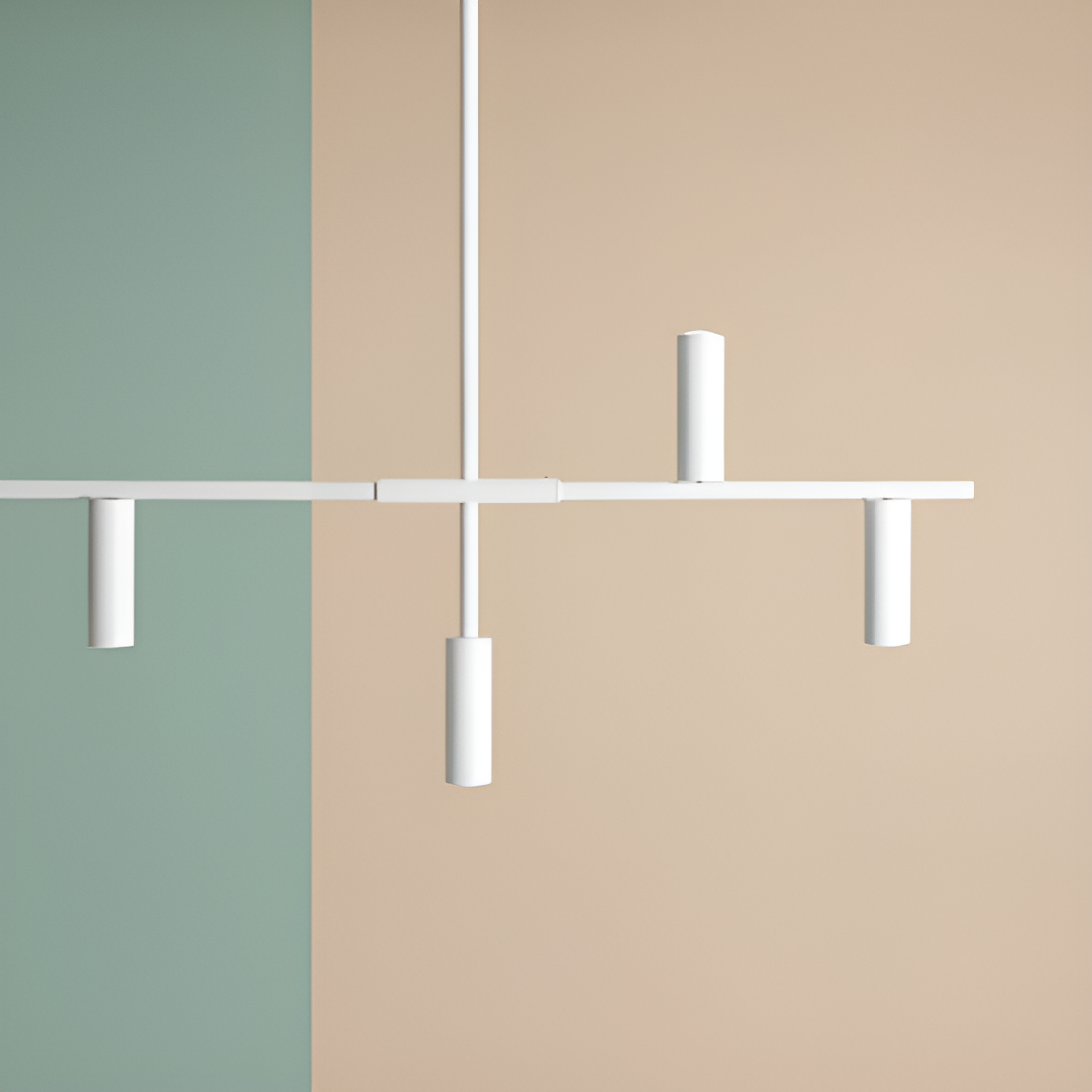 White Trevo hanging lamp