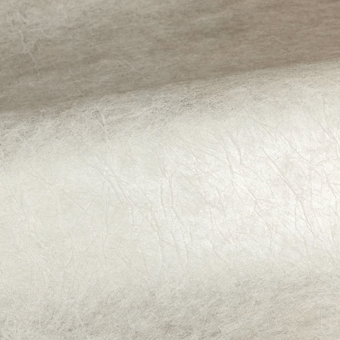 Metallic Textured Fabric Wallpaper with Pleats OXEA - SILVER PEARL