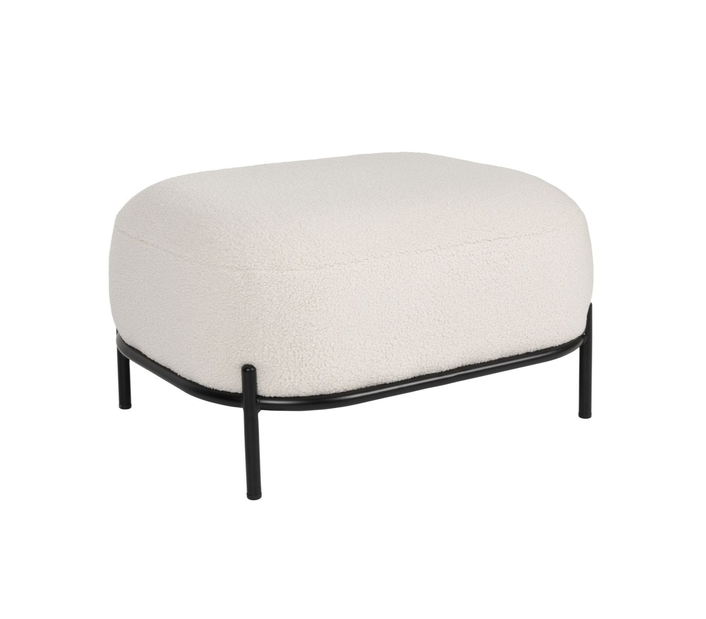 Podnožka POLLY zlomená bílá