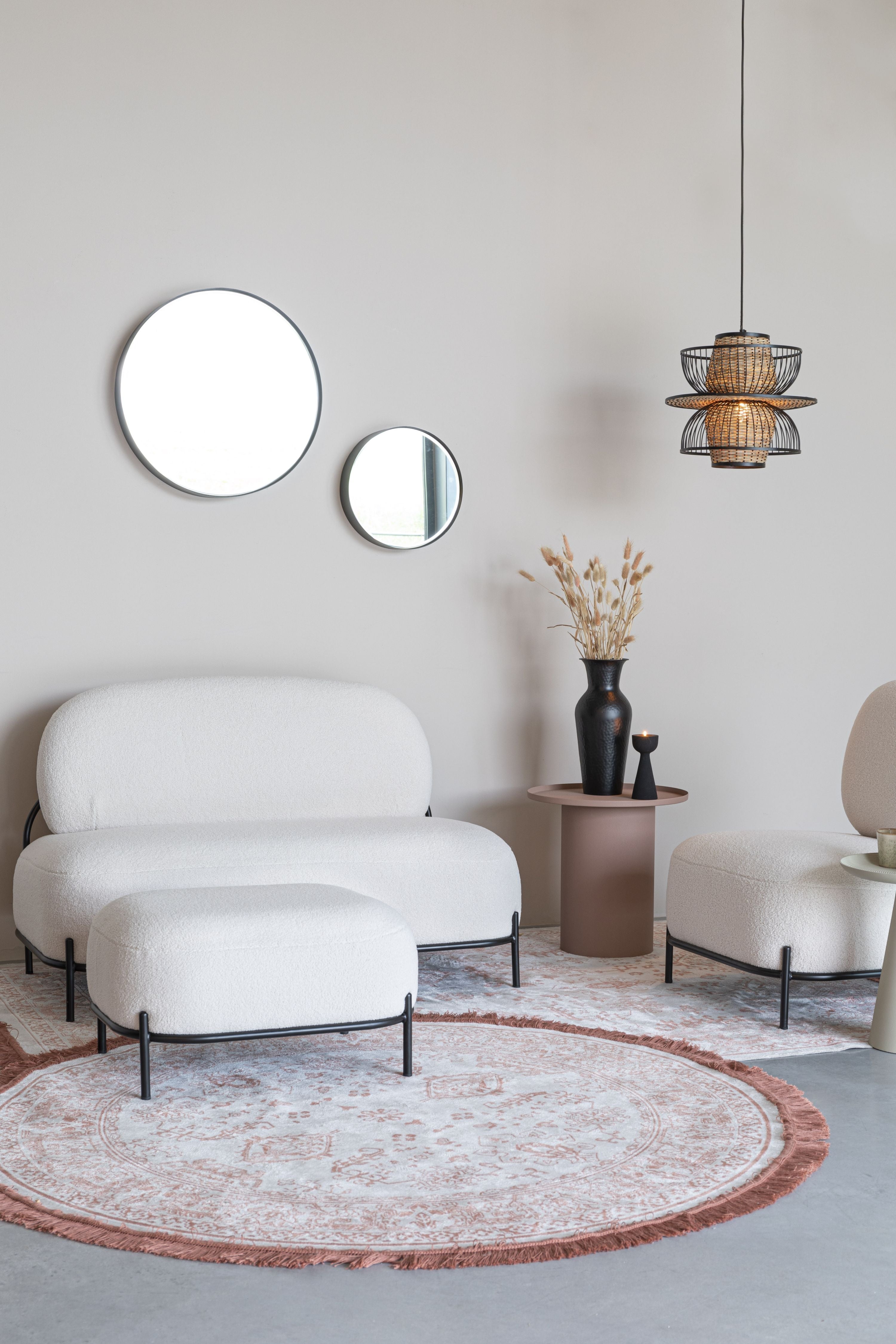 Podnožka POLLY zlomená bílá