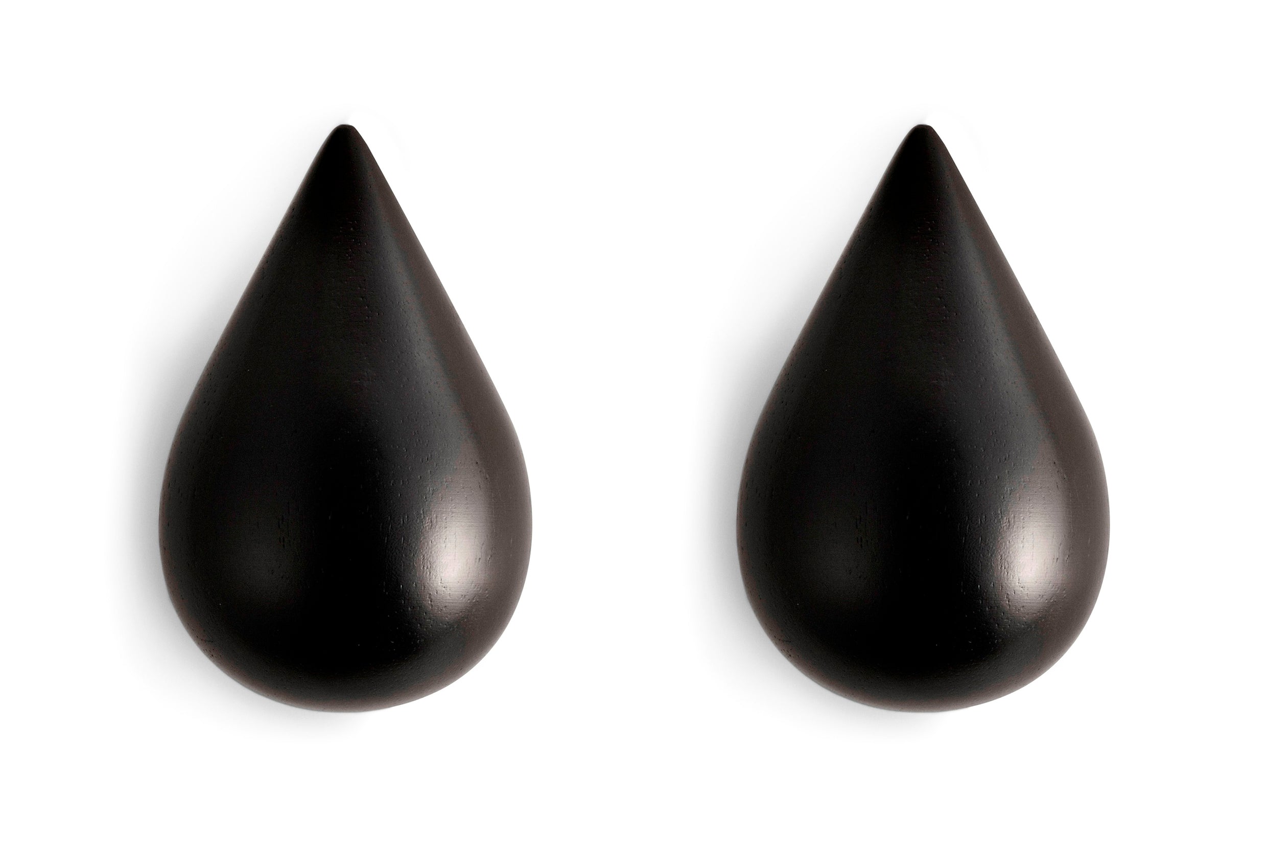 DROPIT coat rack set black oak wood