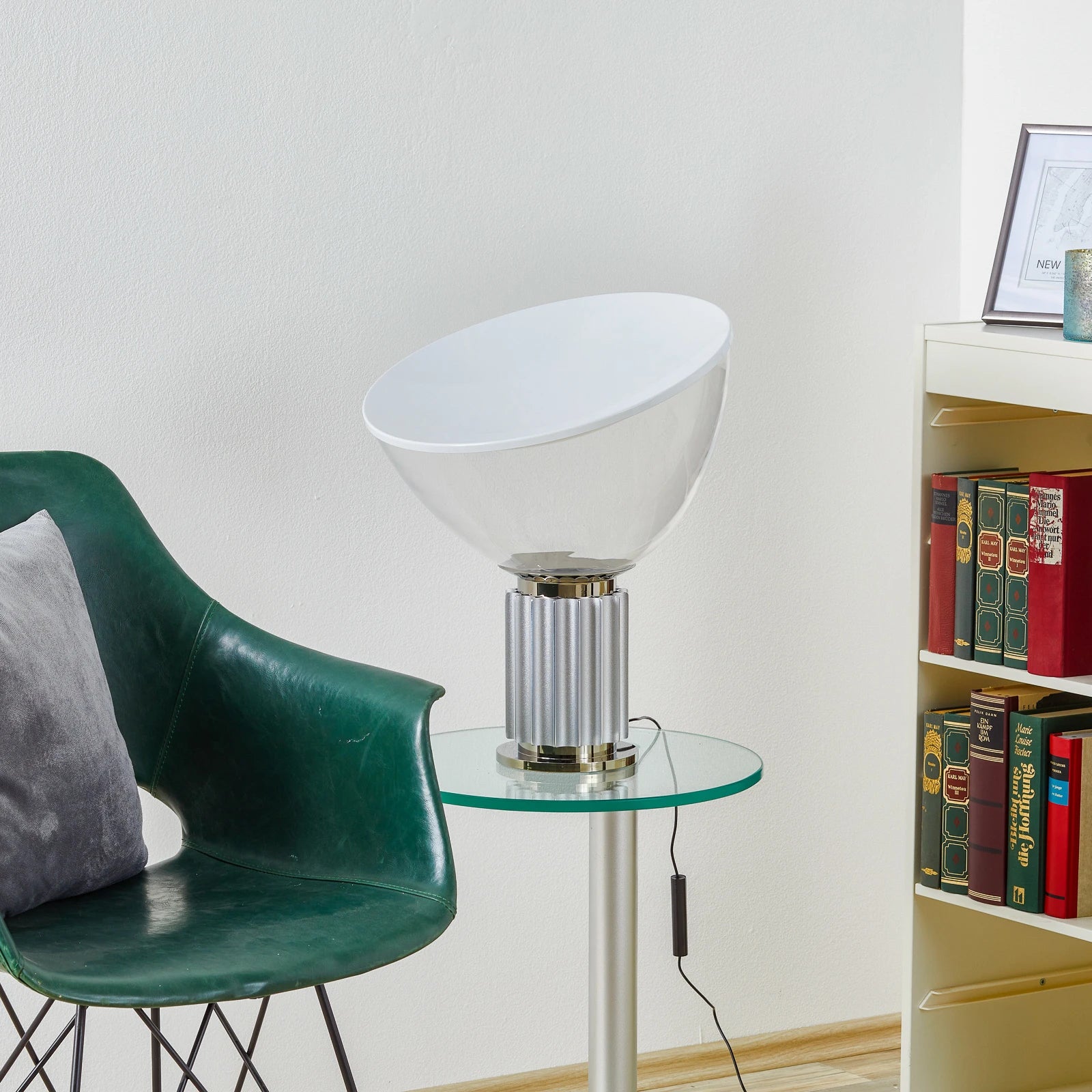 Stolní lampa TACCIA stříbrná