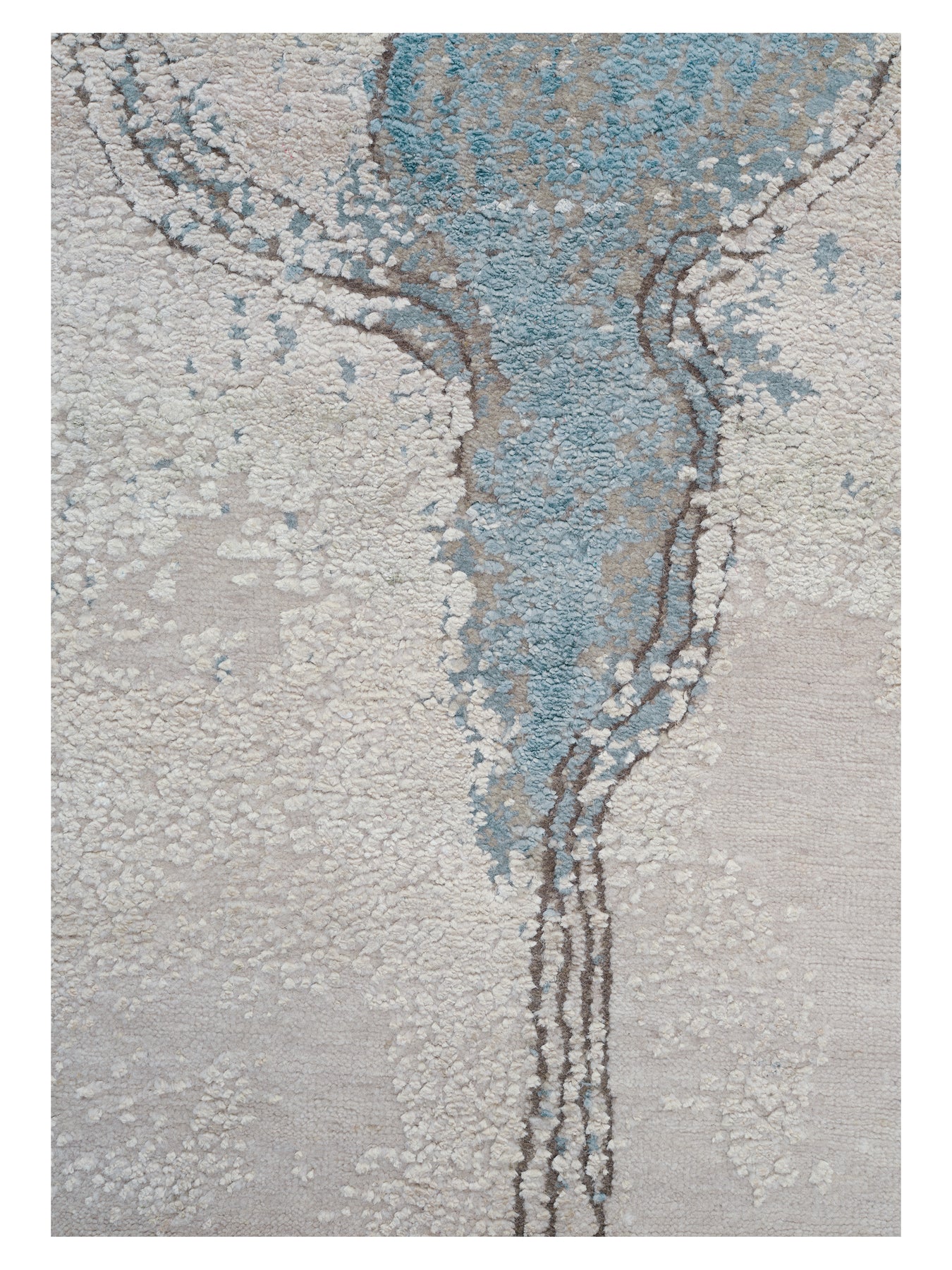 Koberec IMMERSED MYTH béžový s modrou