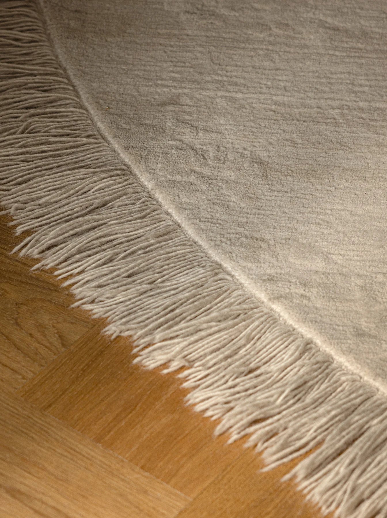 Oceanic Reef Oval Rug Beige