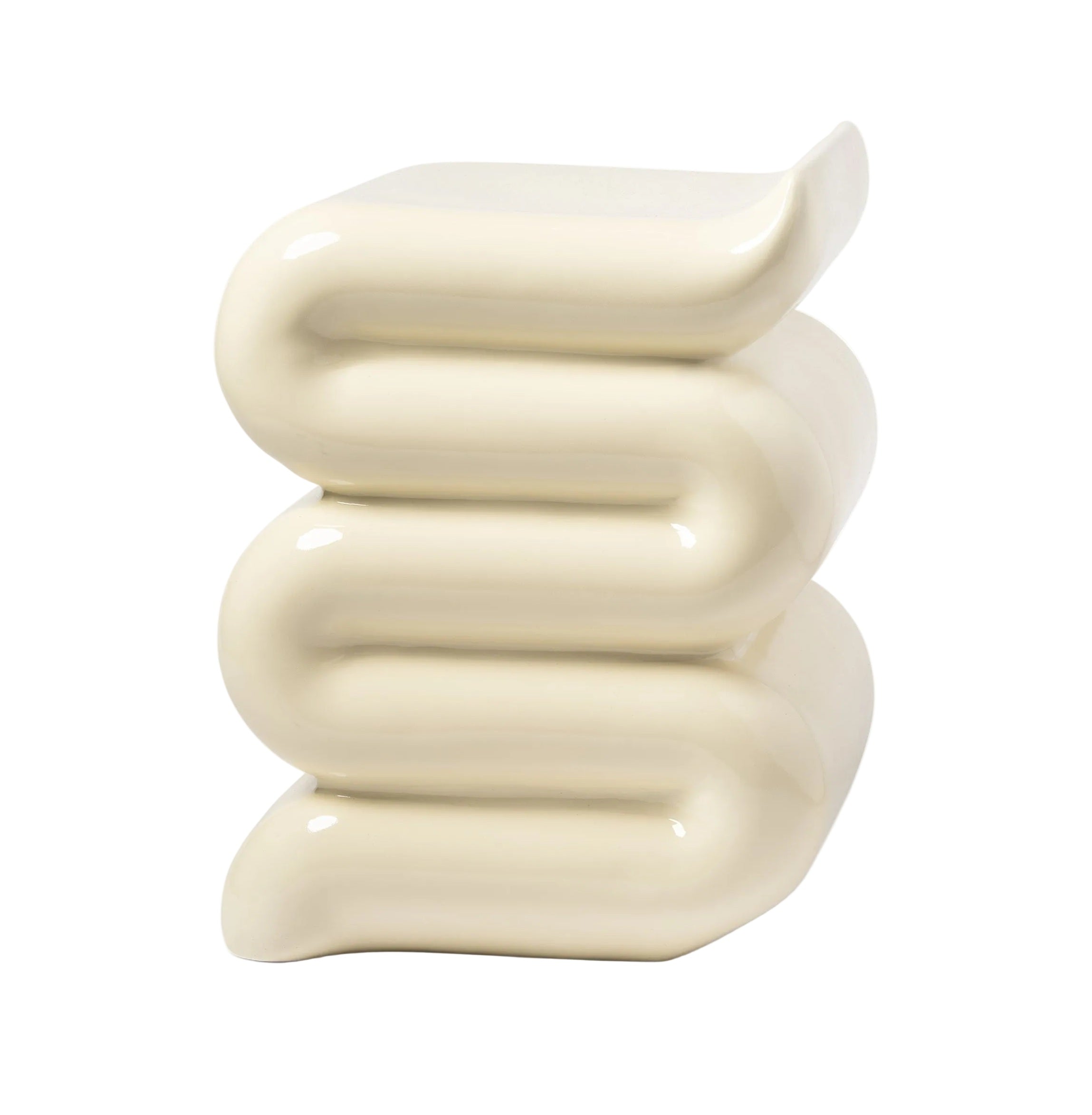 Kremový boční stolek WHIP