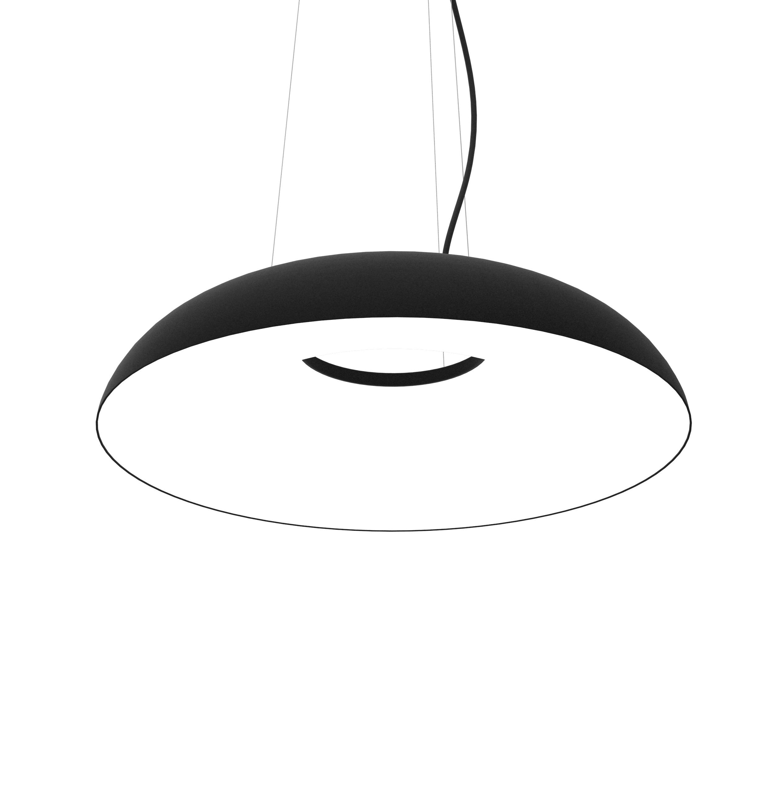 Lampa visící MAGGIOLONE, černá s reliéfním vzorem