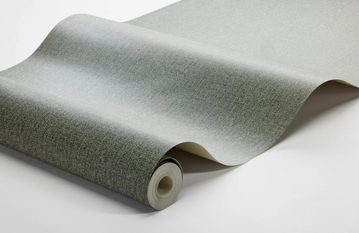 Tapeta strukturalna imitująca płótno WEAVER’S WALL zielony na ścianę – Boråstapeter