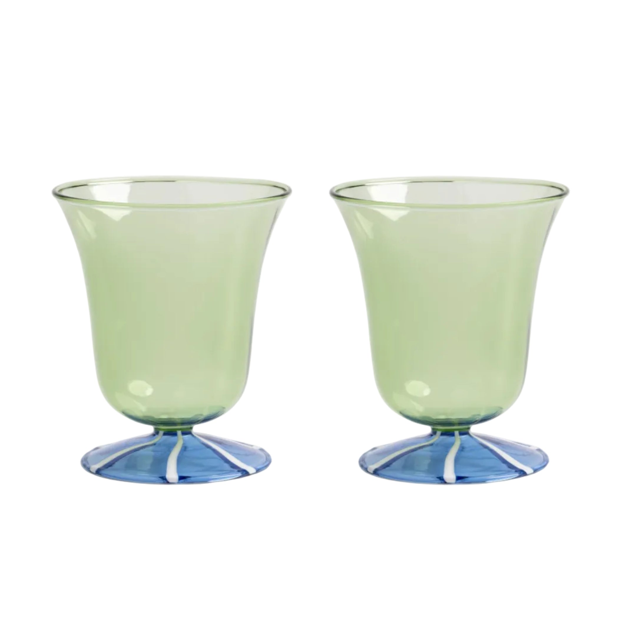 Sada sklenic EVE zelená s modrou