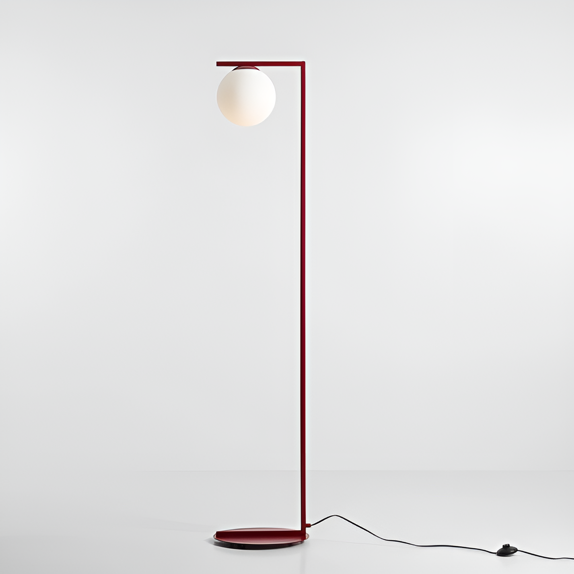 Podlahová lampa ZAC bordová
