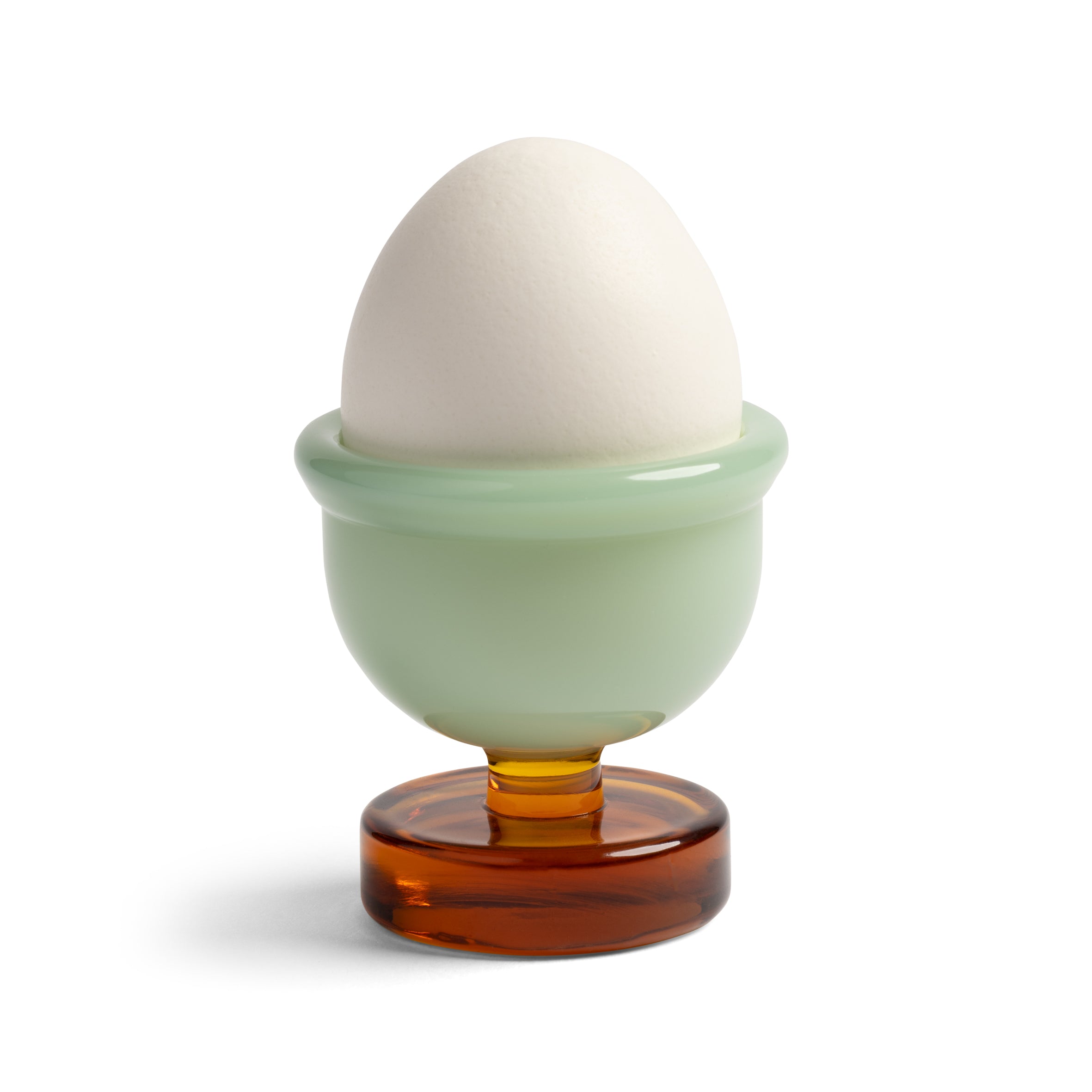 Egg cups CANTINE green with amber