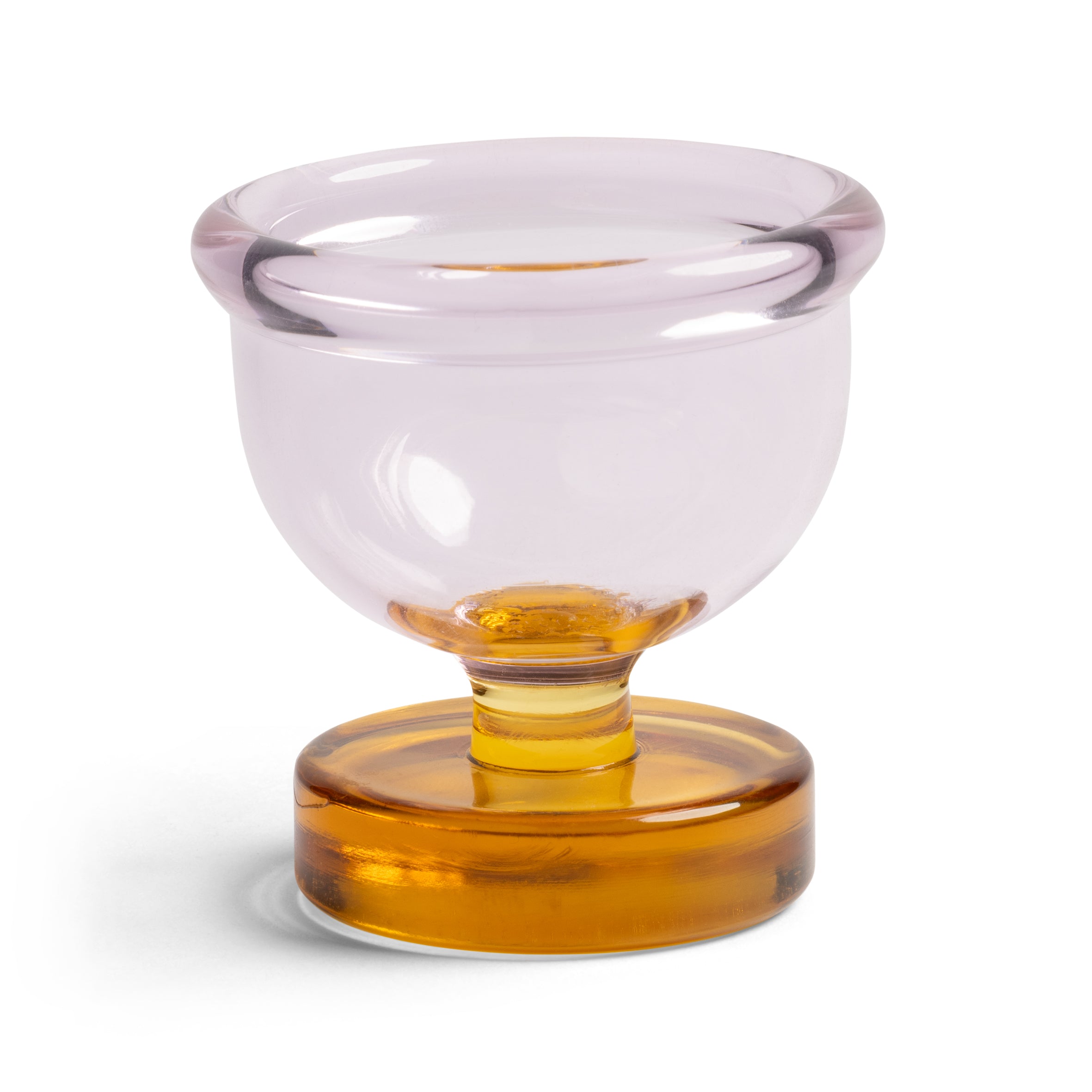 CANTINE pink egg cups with amber