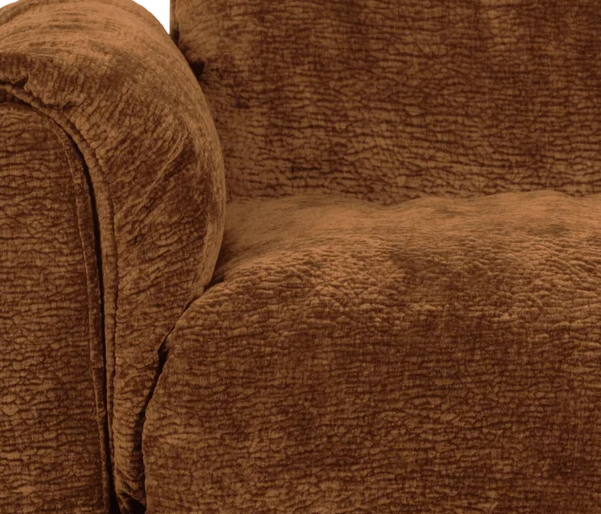 Modulární pohovka BAGGY 3D - levý prvek hnědý