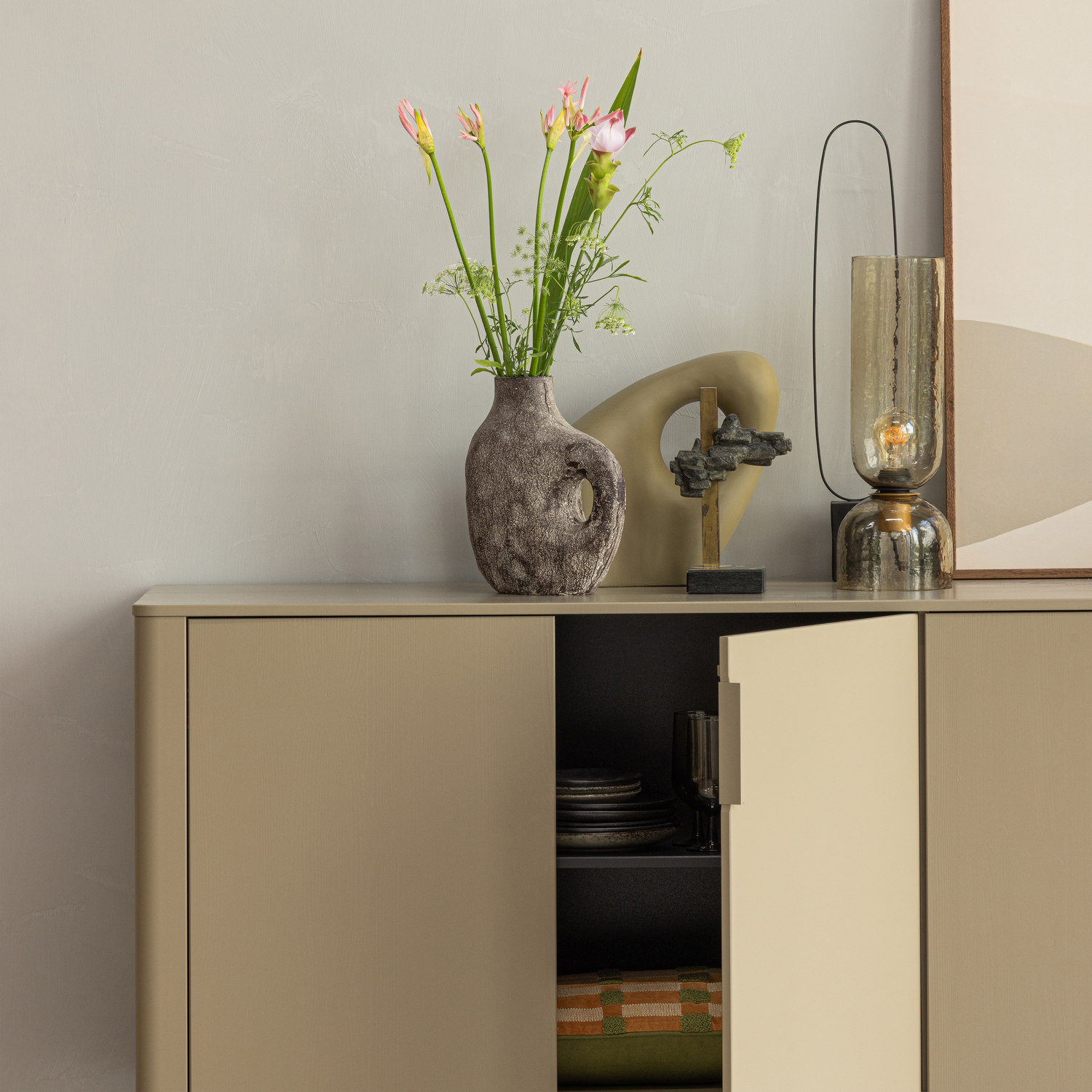 GUNNAR Beige Chest of Drawers