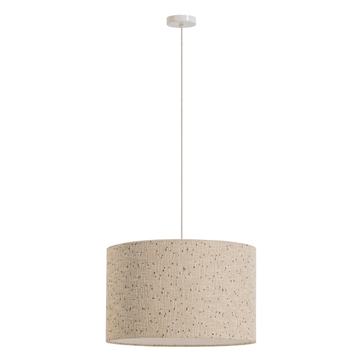 Lampa wisząca LOFT boucle naturalny w czarne kropki – Woood