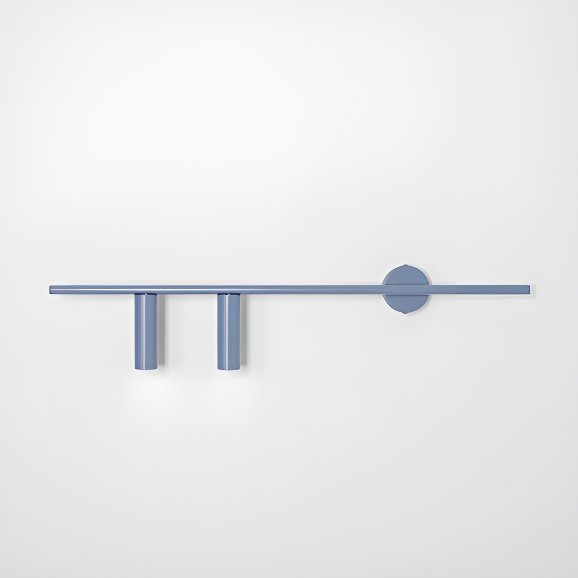 Left -hand wall lamp Trevo Duo Blue