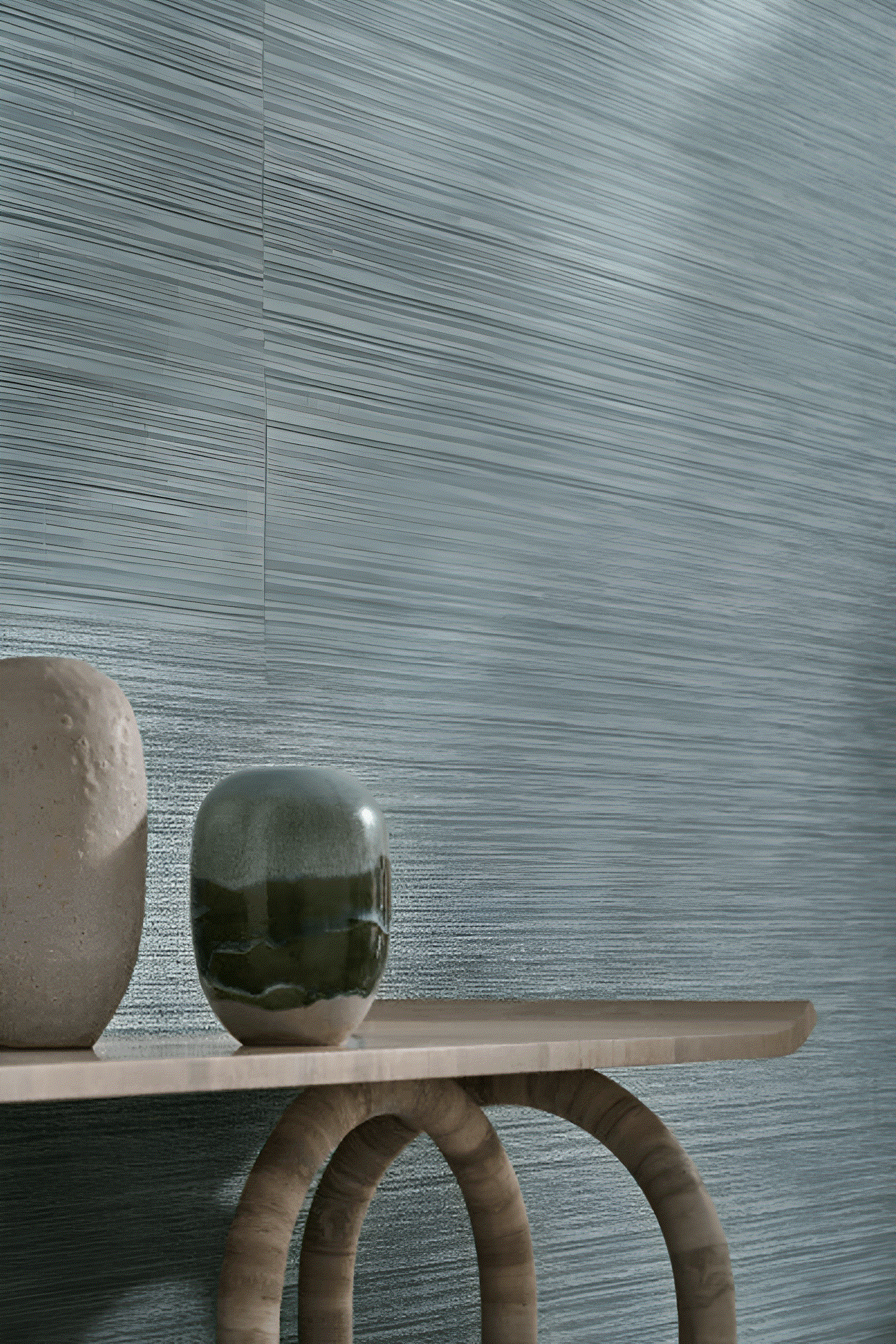 Textile wallpaper with a structural canvas imitation VENIZIA - NUAGE light gray