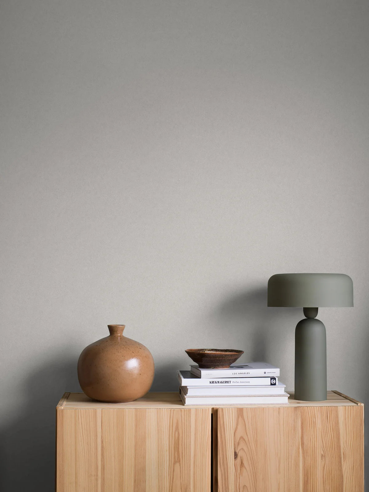Non-woven paper wallpaper imitating stone KIM gray