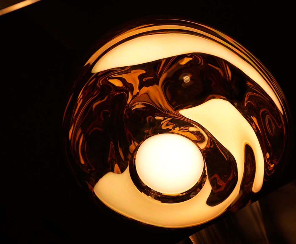 Stojací lampa MELT SLIM měděná