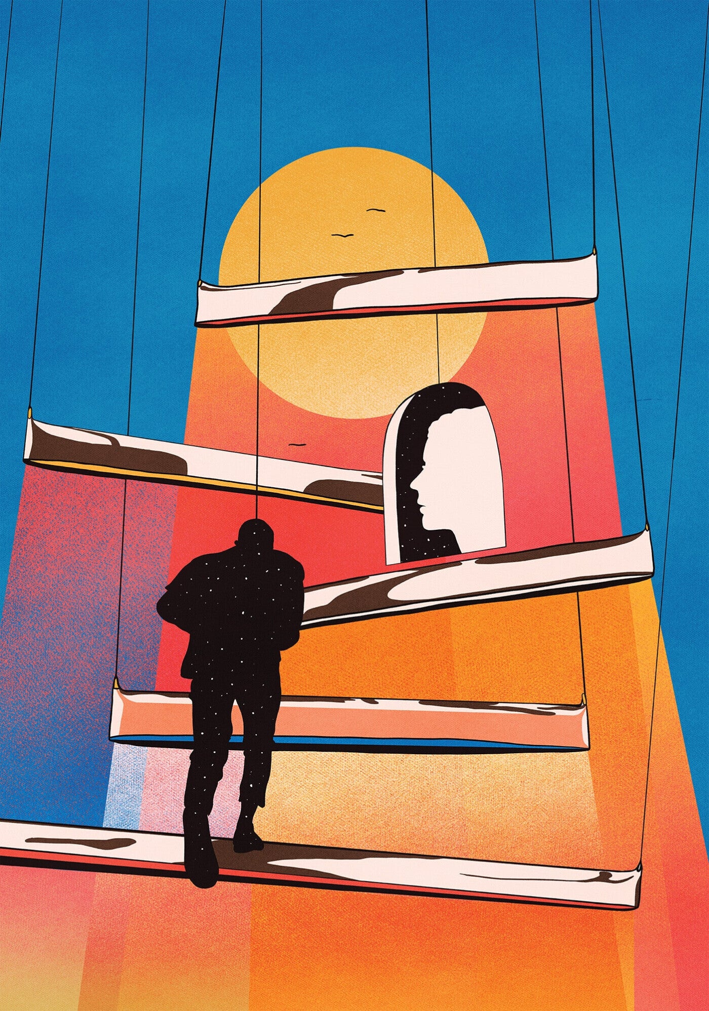 Závěsné svítidlo BLADE ocel