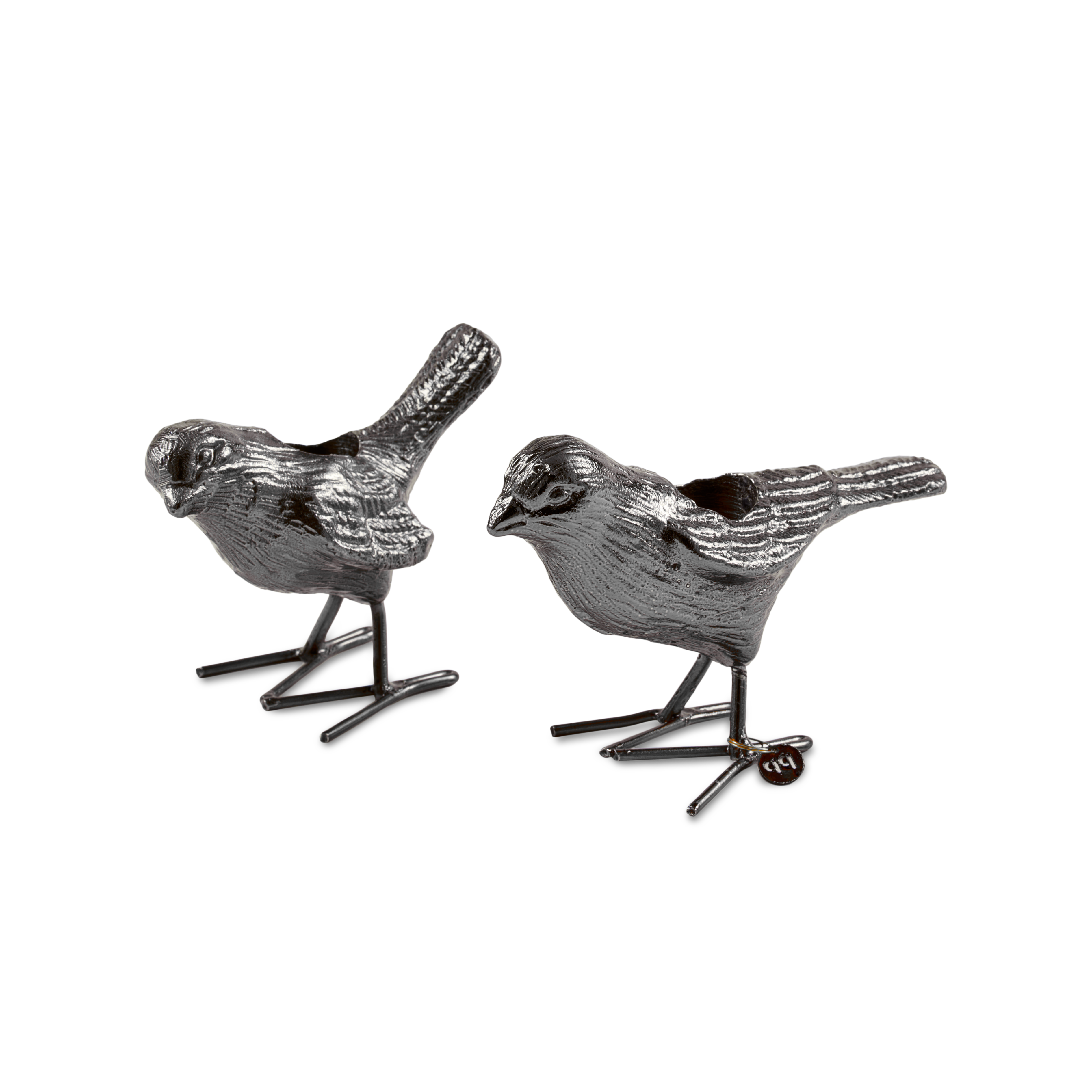 FLOCK OF BIRDS Candle Holders Dark Gray