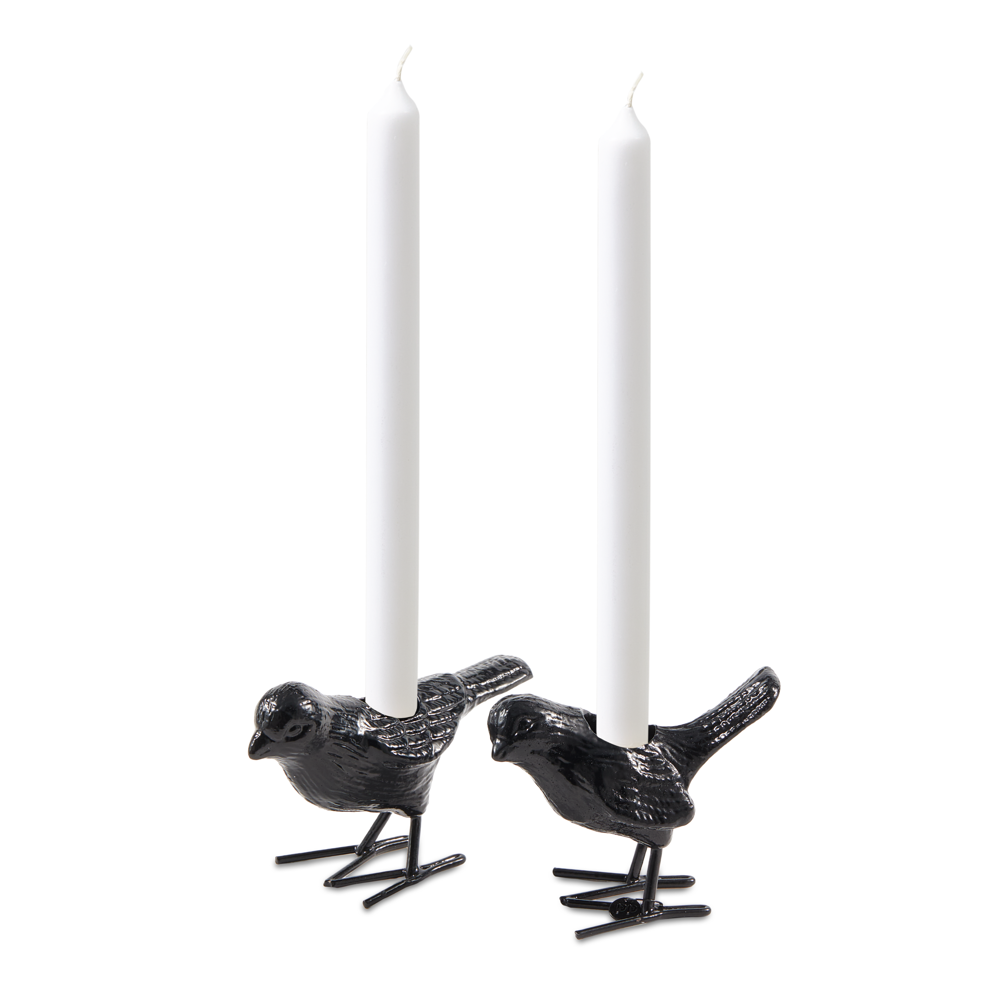 FLOCK OF BIRDS Candle Holders Black