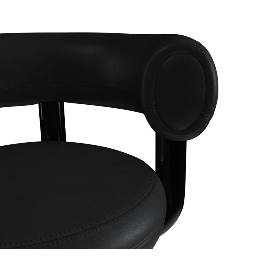 Kancelářská židle FAT černá kůže