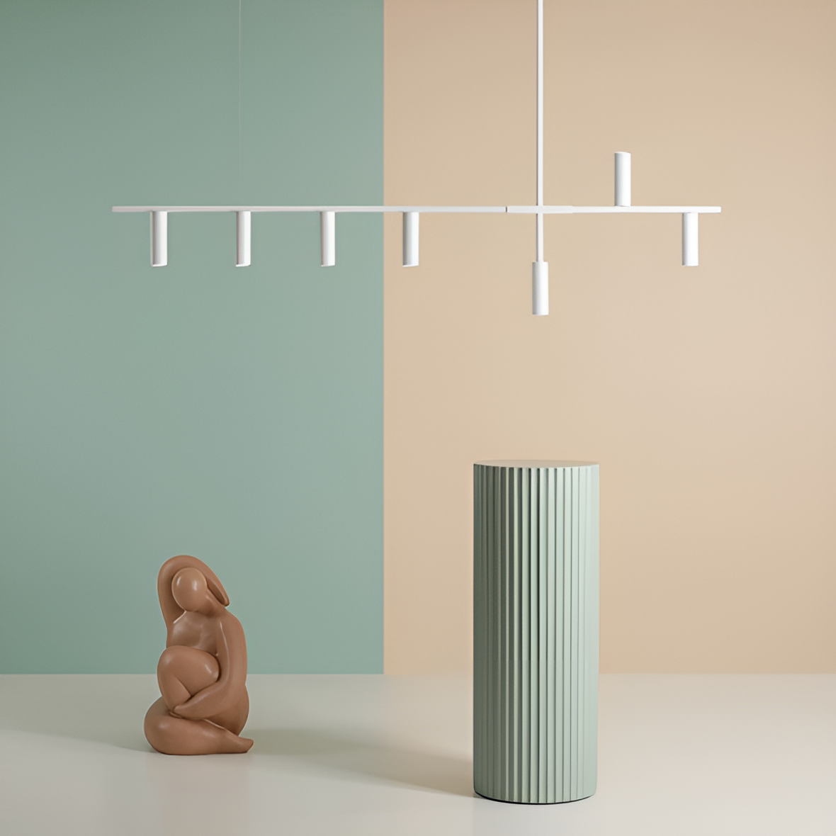 White Trevo hanging lamp