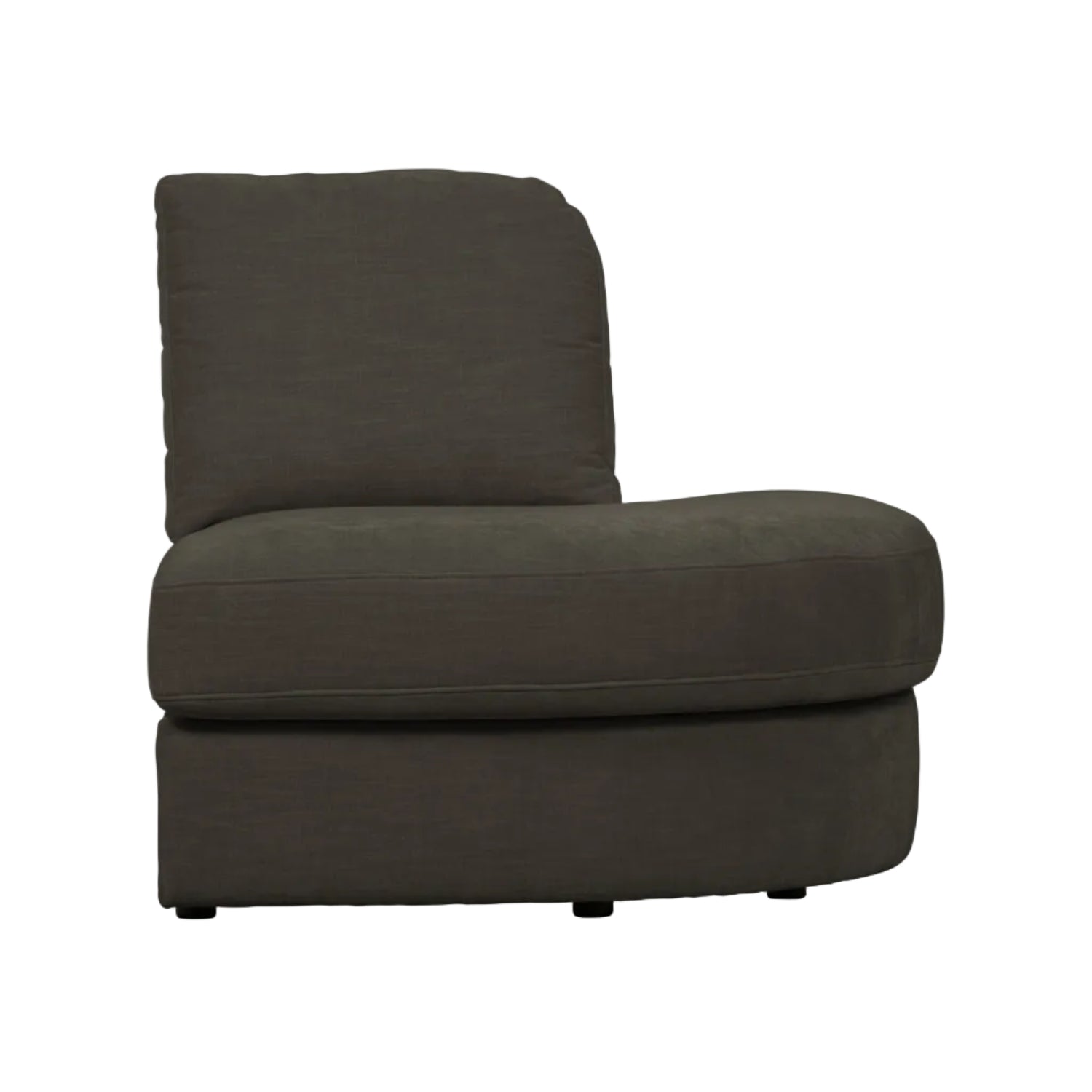 Sofa FAMILY - open right-side module in anthracite