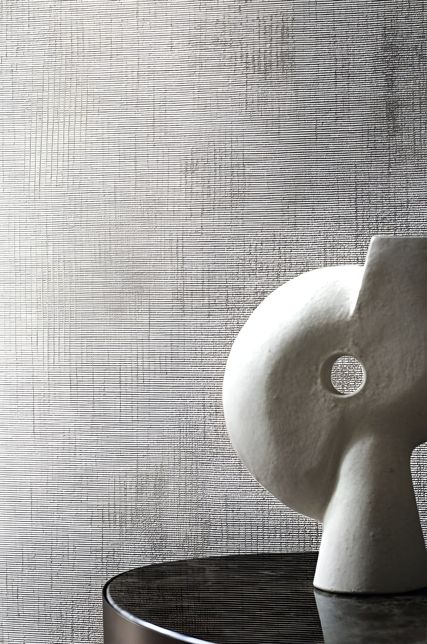 Textilní tapeta se strukturou napodobující plátno ORCADE - CHOCOLAT čokoládově hnědá