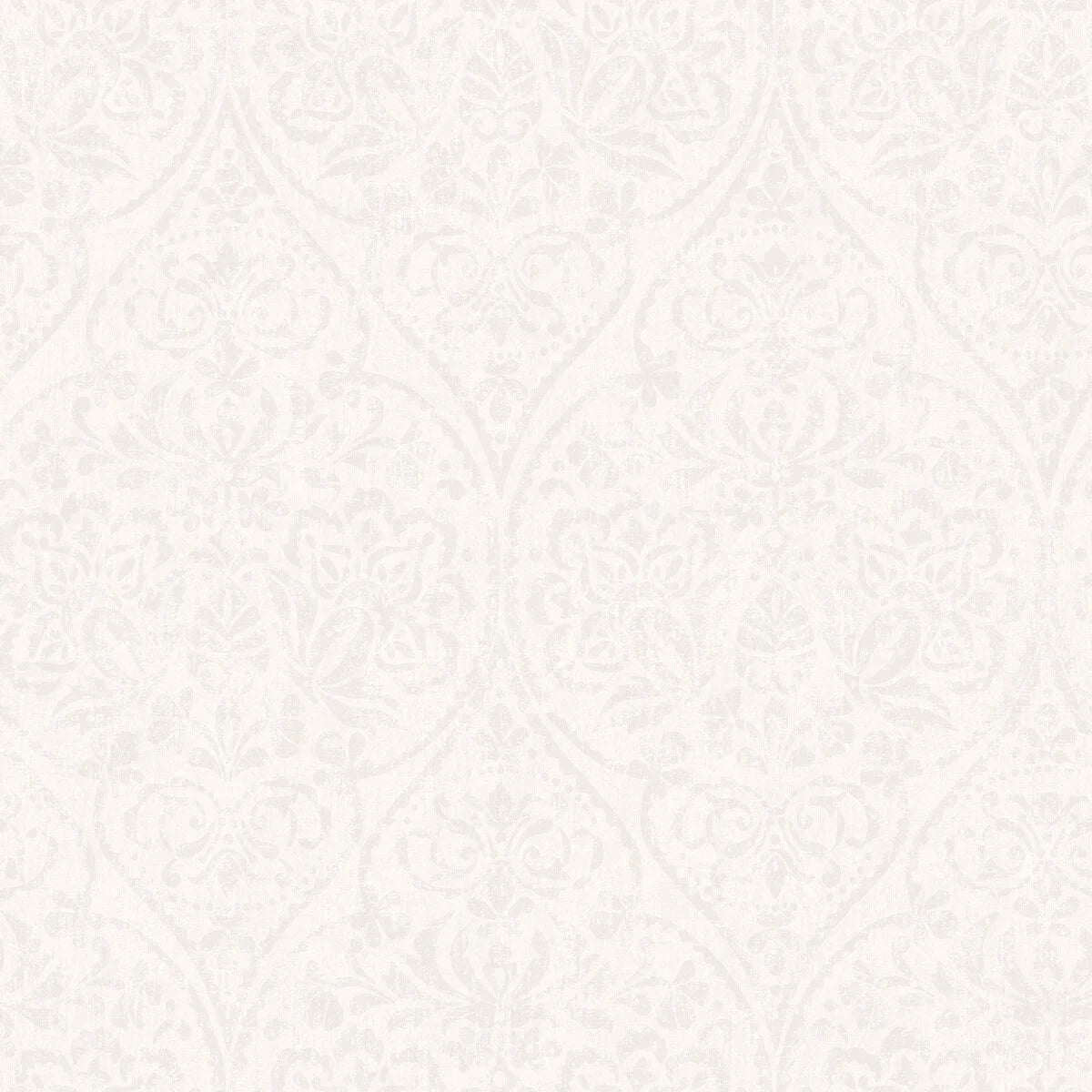 Tapeta z flizelínu s medaliony HIDDEN MEDALLION v odstínu zlomené bílé