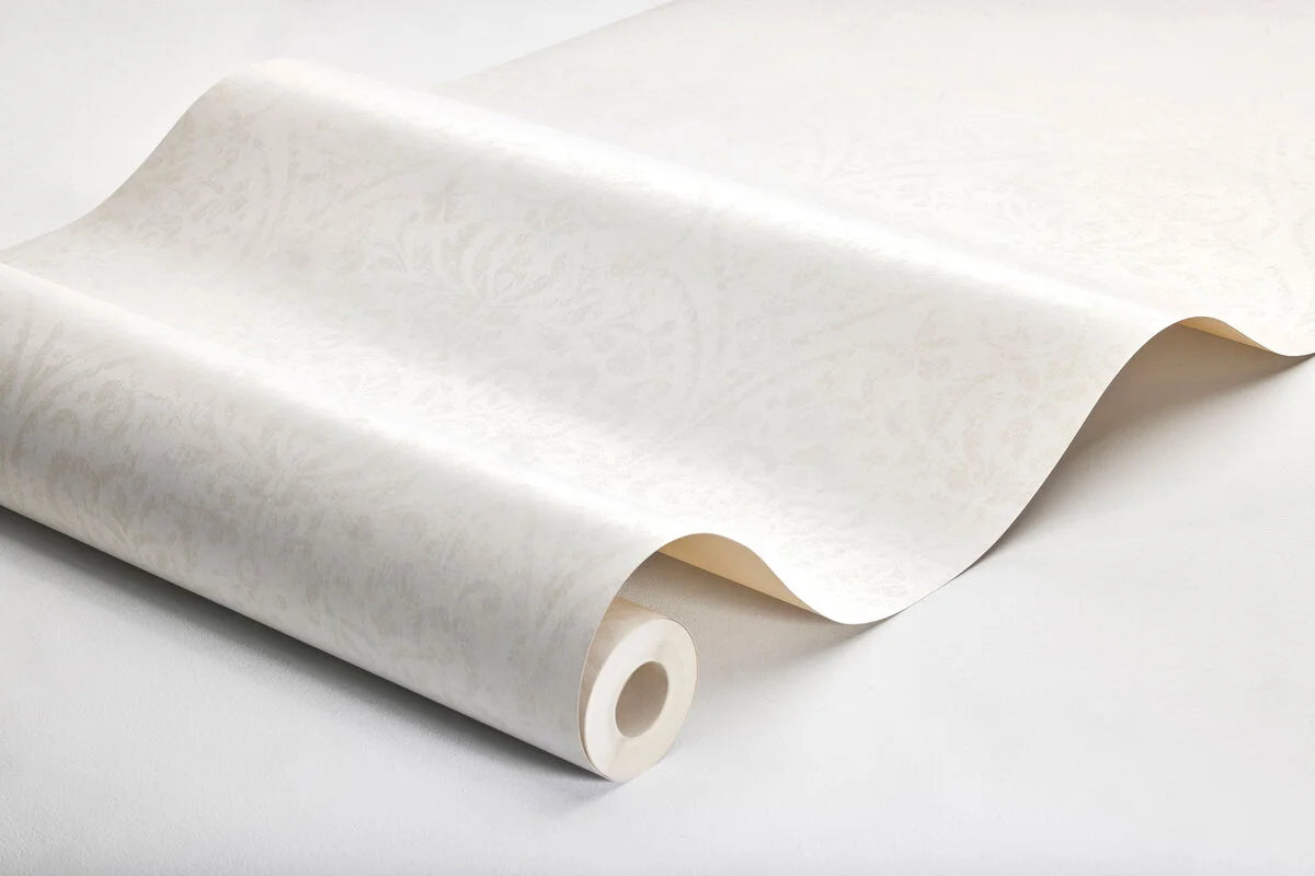 Tapeta z flizelínu s medaliony HIDDEN MEDALLION v odstínu zlomené bílé