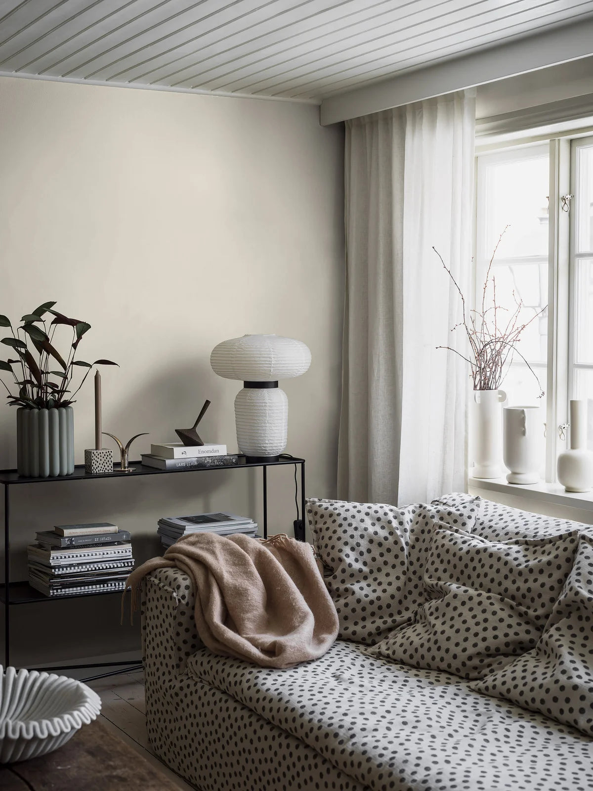 Tapeta se strukturou napodobující len LINEN - KREMOVÝ LEN