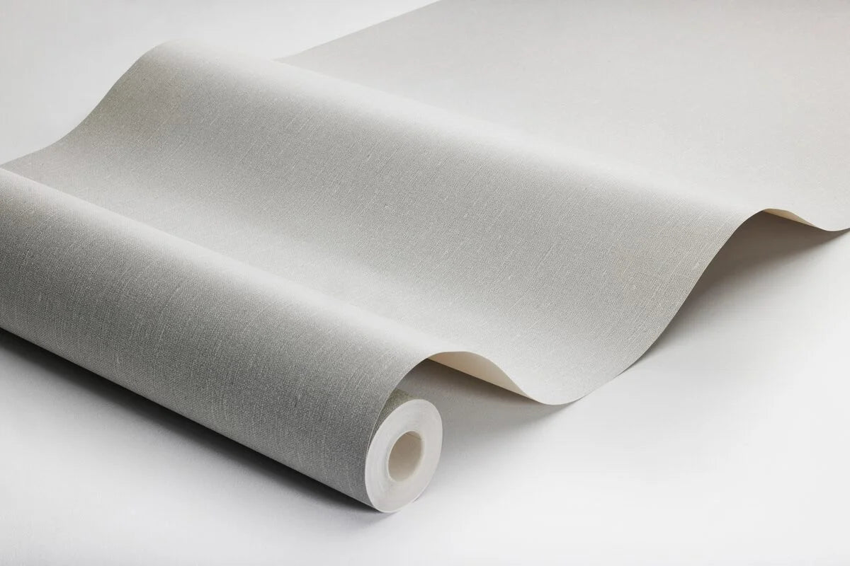 Structural wallpaper imitating linen - Dove Grey