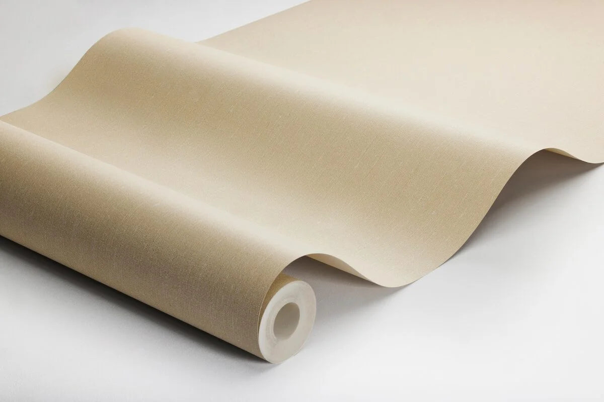Tapeta se strukturou imitující len LINEN - OAT jasný béžový