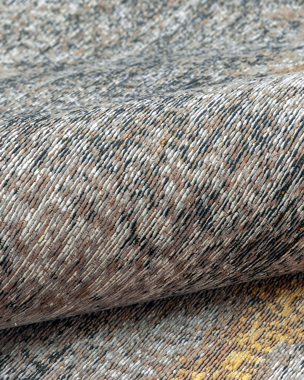 Koberec DECO RUGS šedý se žlutou