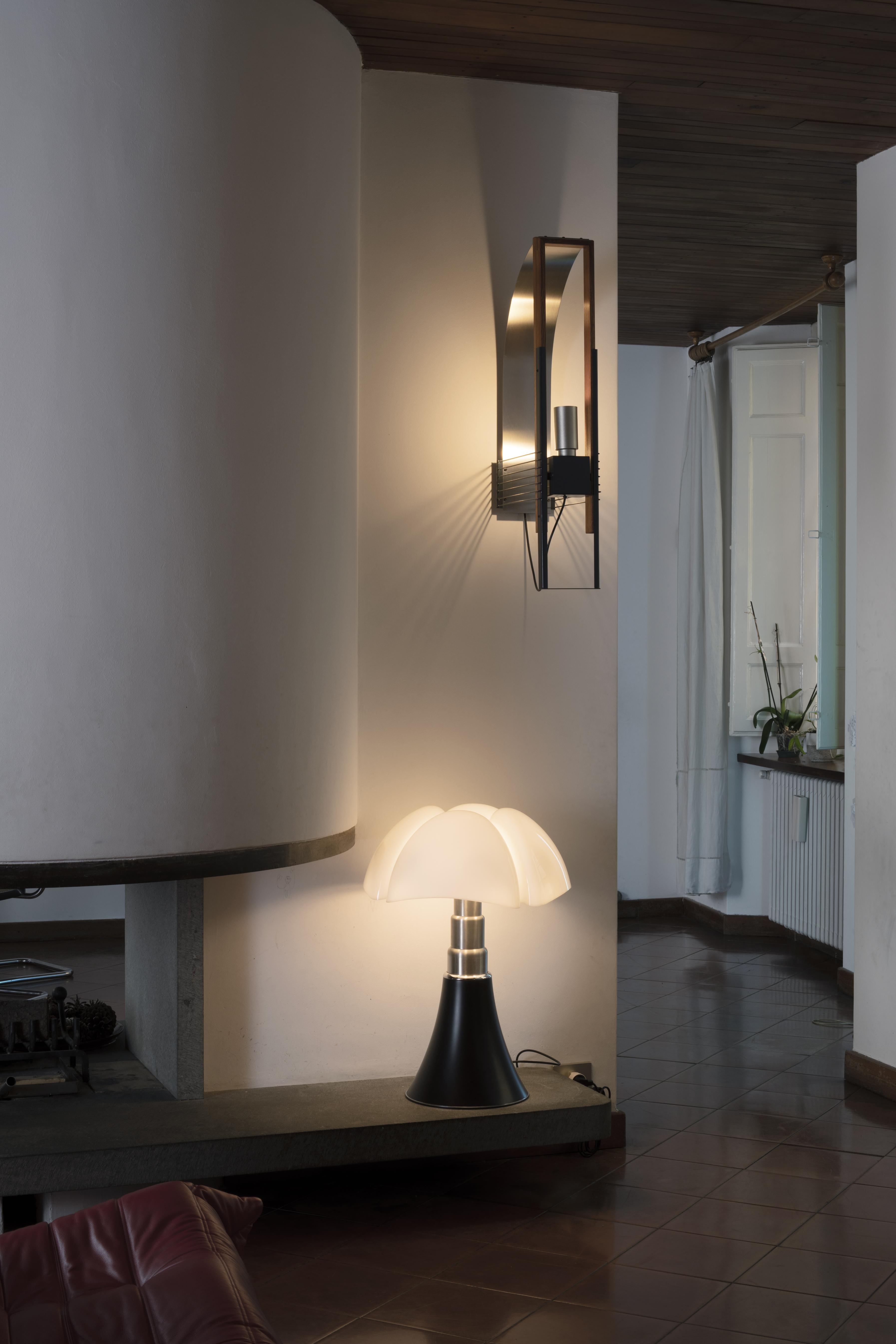 MARX Wall Lamp in Wood and Aluminum