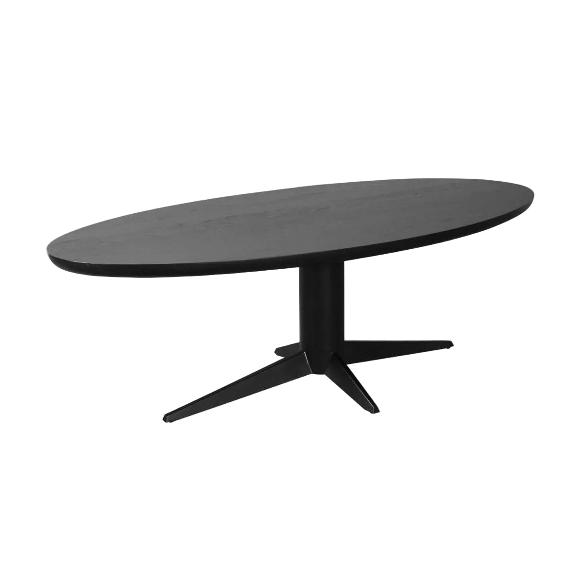 RAYFORD Dining Table Black Oak