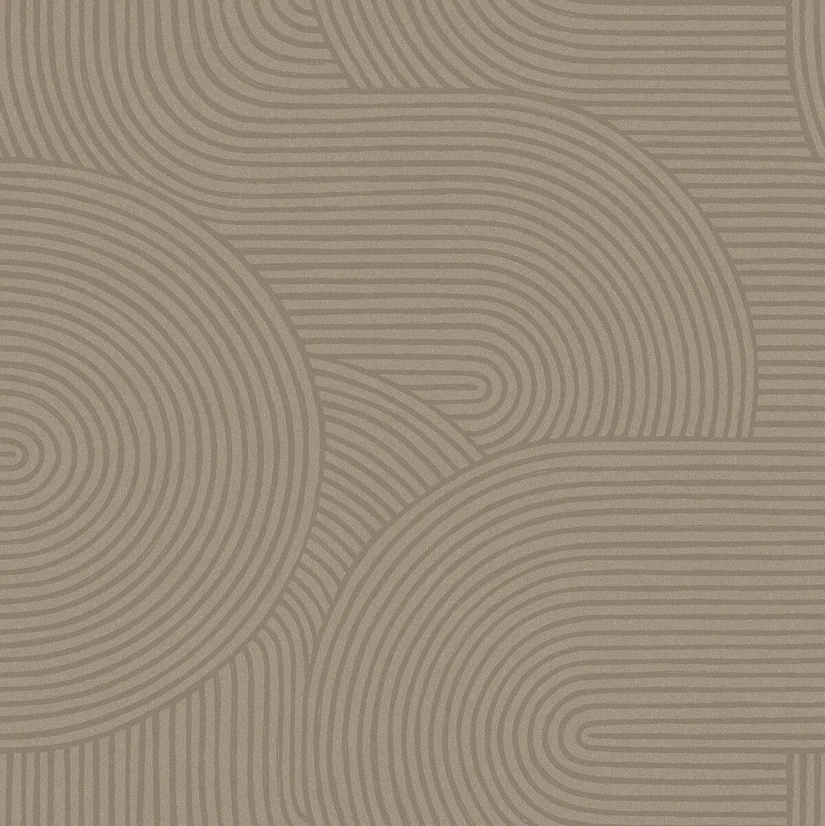 Paper non-woven wallpaper with geometric pattern ZEN brown